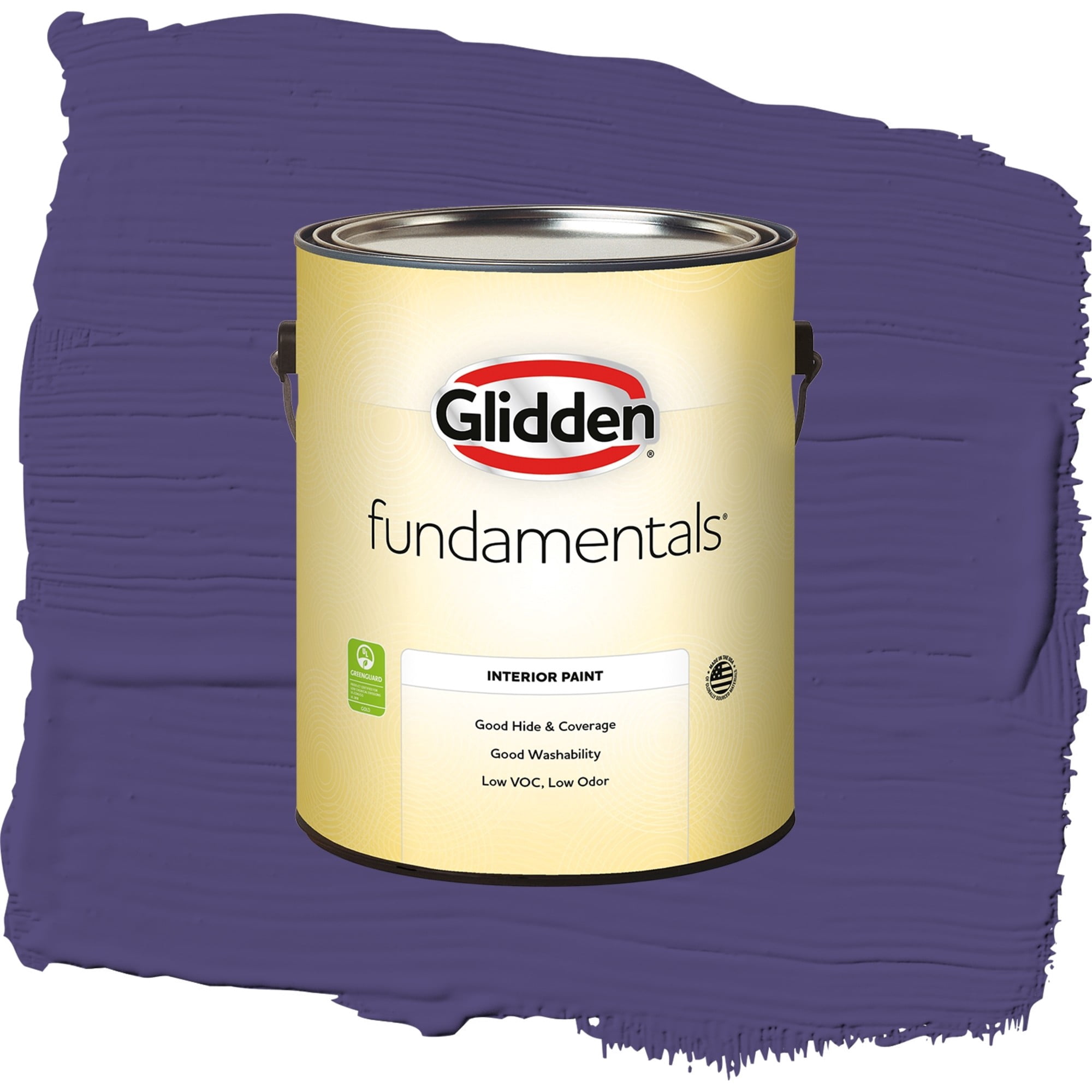 Glidden Fundamentals Imperial Purple Flat Interior Paint and Primer, 1 Gallon