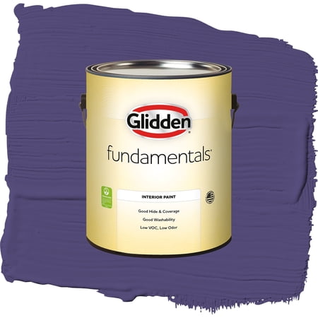 Glidden Fundamentals Imperial Purple Flat Interior Paint and Primer, 1 Gallon