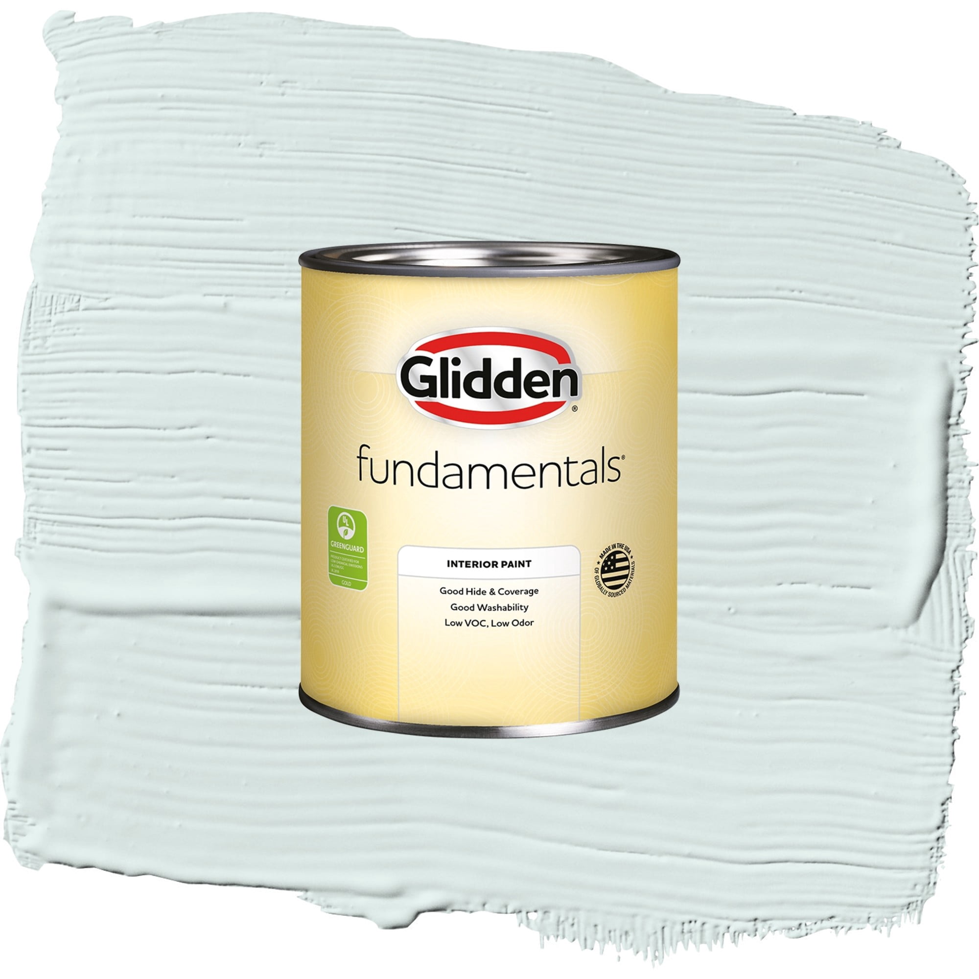 Glidden Fundamentals Jack Frost Eggshell Interior Paint and Primer, 1 Quart