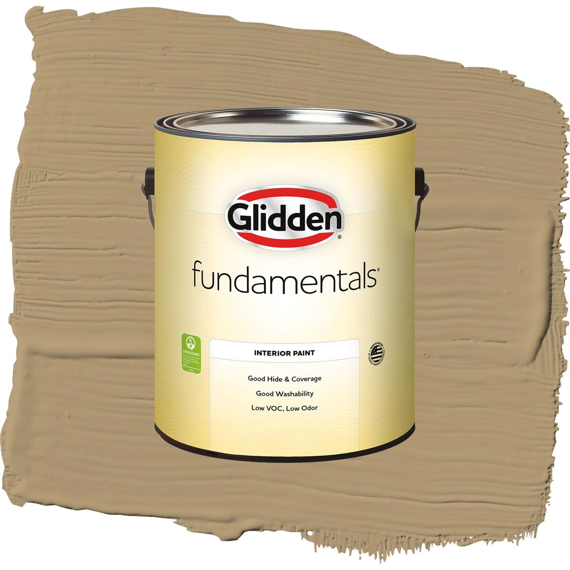 Glidden Fundamentals Jute Eggshell Interior Paint and Primer, 1 Gallon