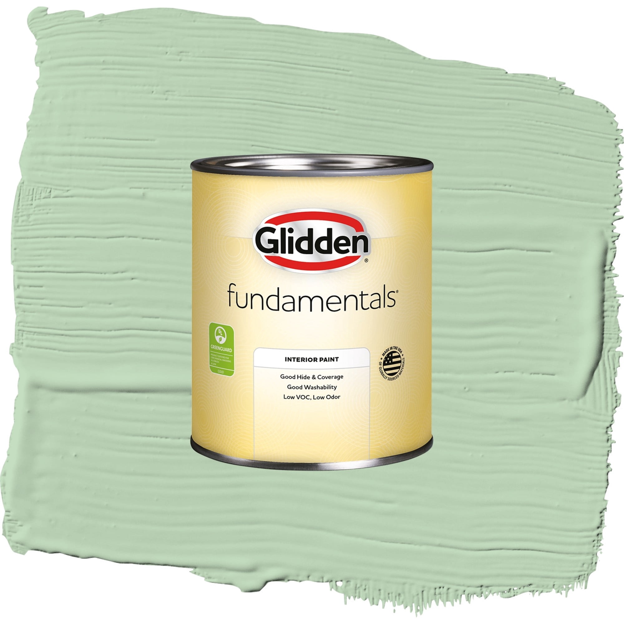 Glidden Fundamentals Lime Taffy Eggshell Interior Paint and Primer, 1 Quart