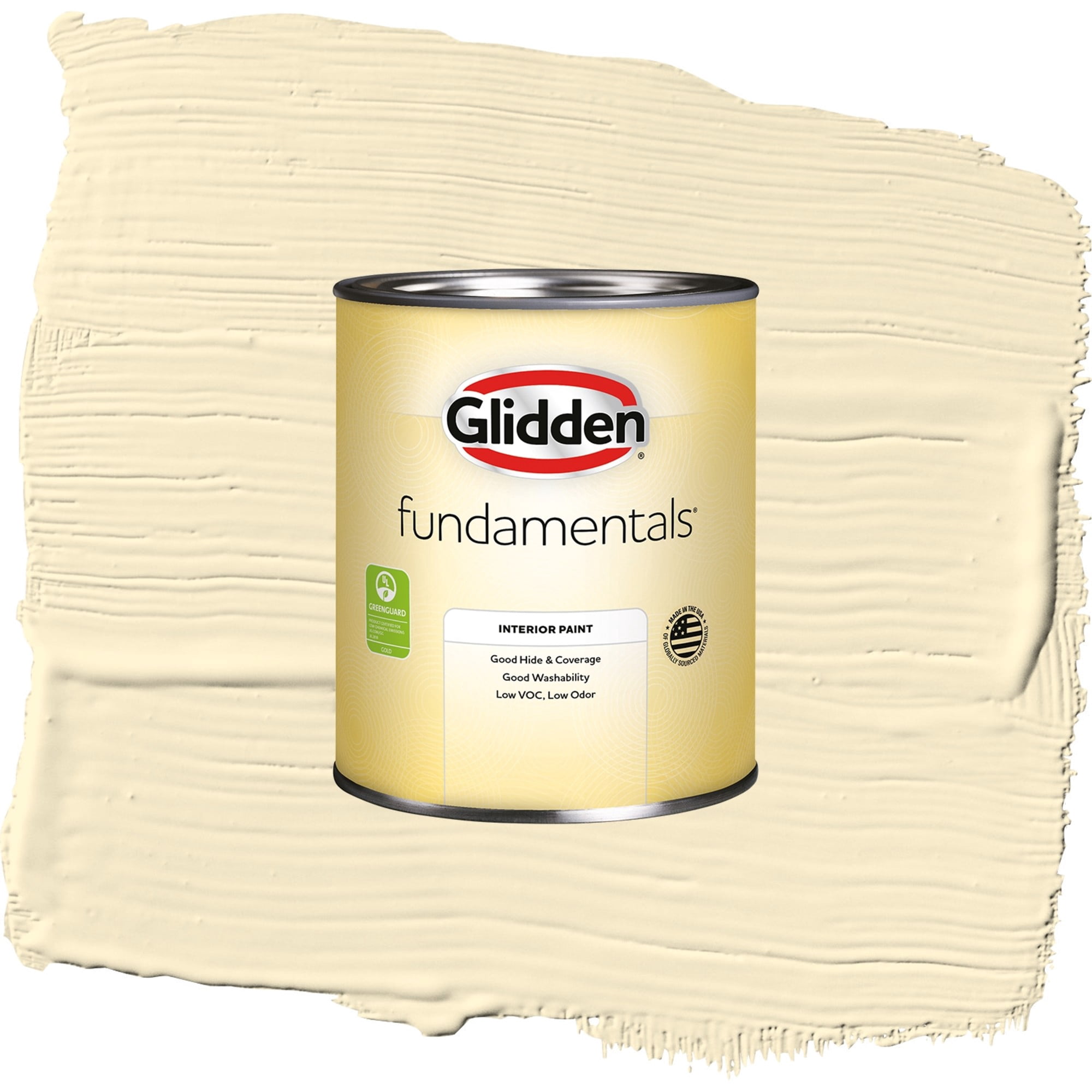 Glidden Fundamentals Maiden Hair Flat Interior Paint and Primer, 1 Quart