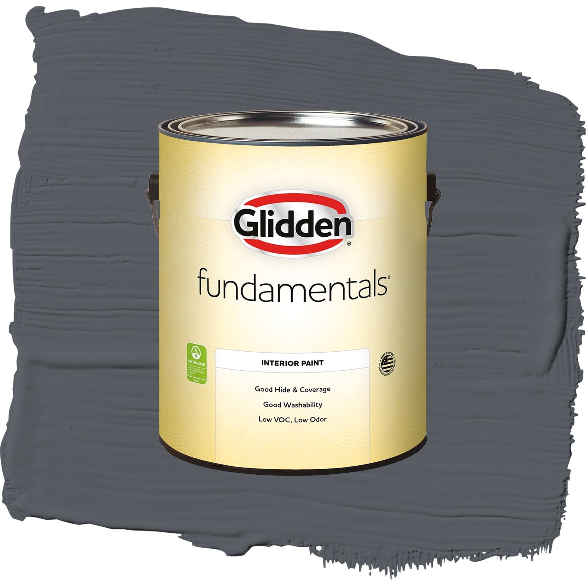 Glidden Fundamentals Moody Sky Semi Gloss Interior Paint and Primer, 1 Gallon