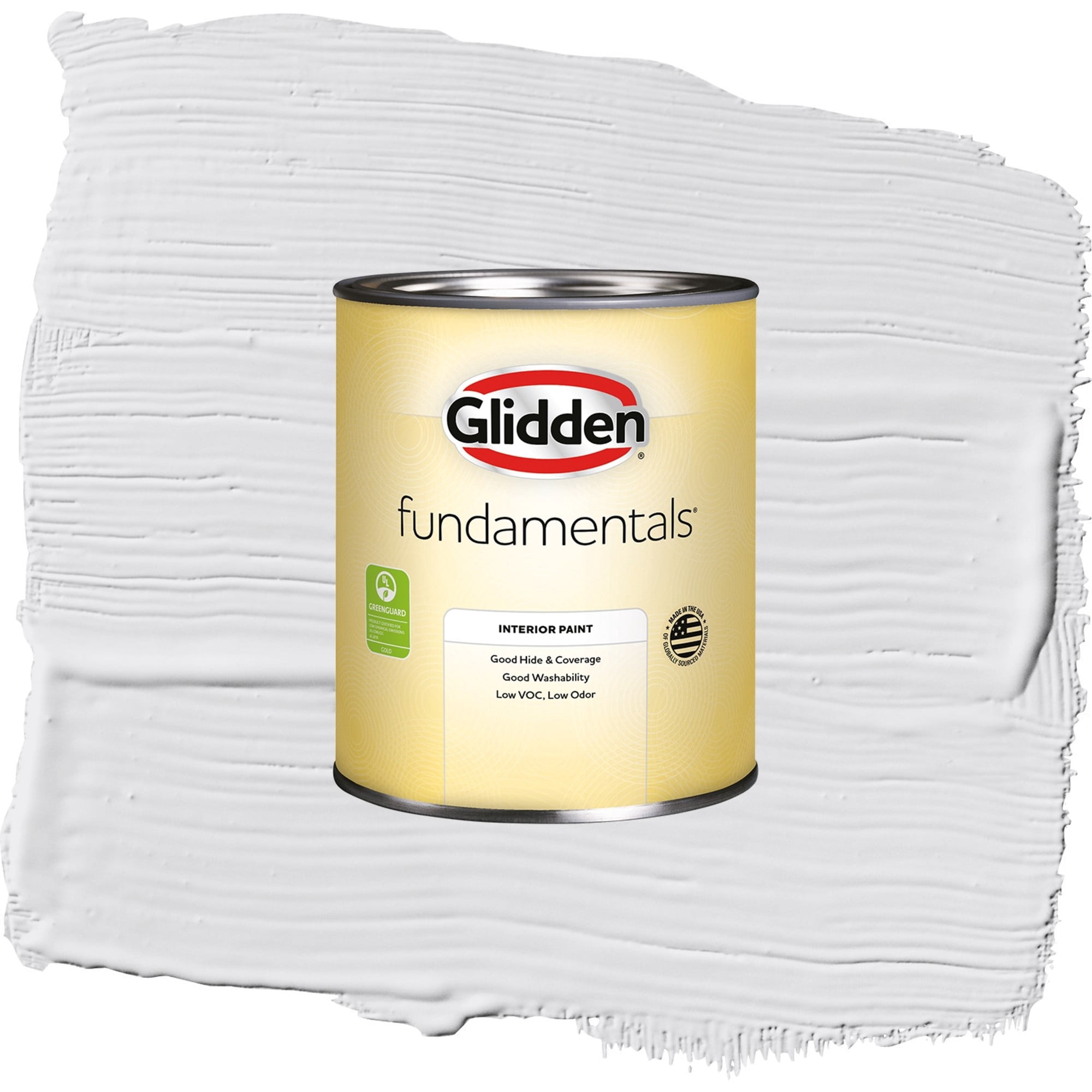 Glidden Fundamentals Moondance Flat Interior Paint and Primer, 1 Quart