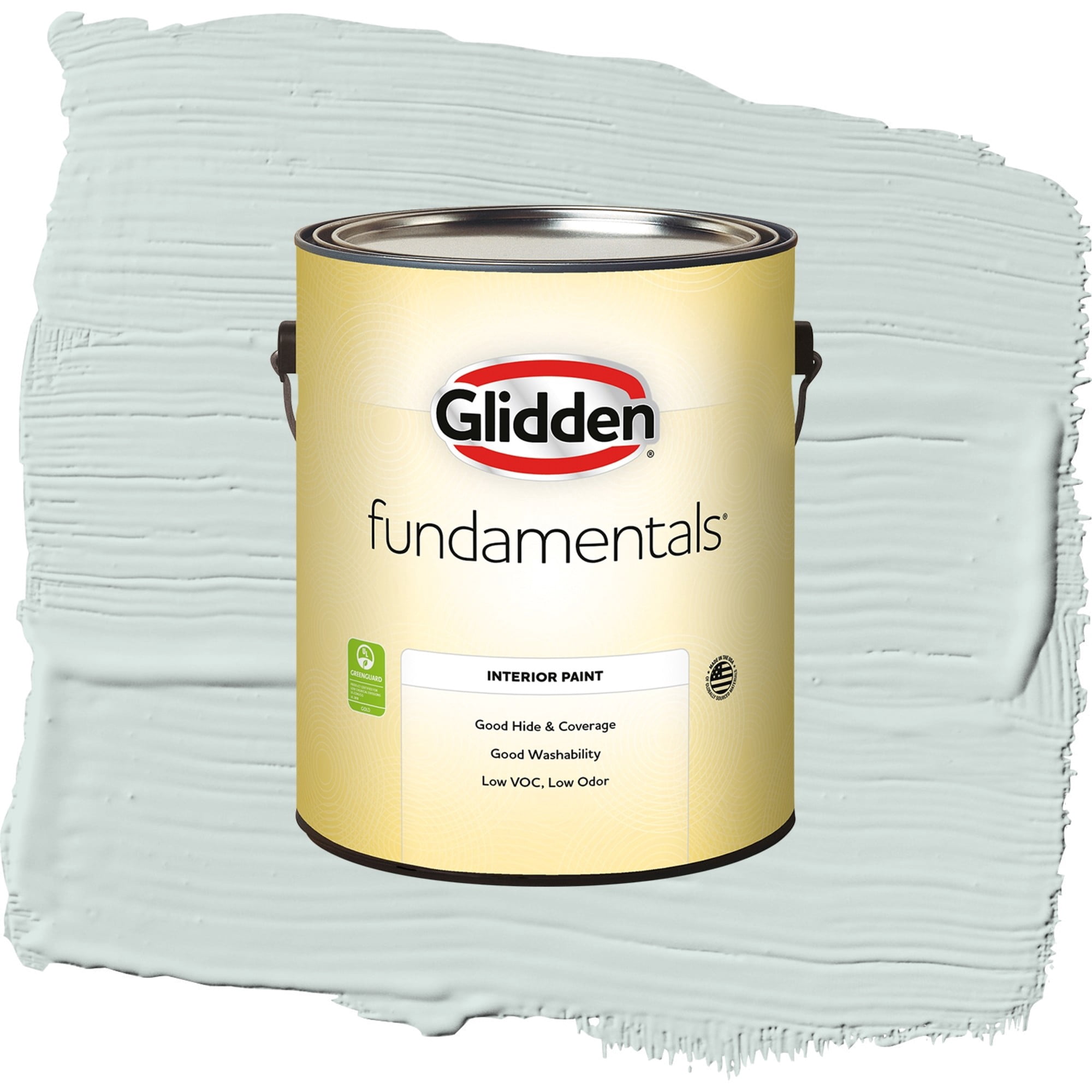 Glidden Fundamentals Morning Fog Semi Gloss Interior Paint and Primer, 1 Gallon