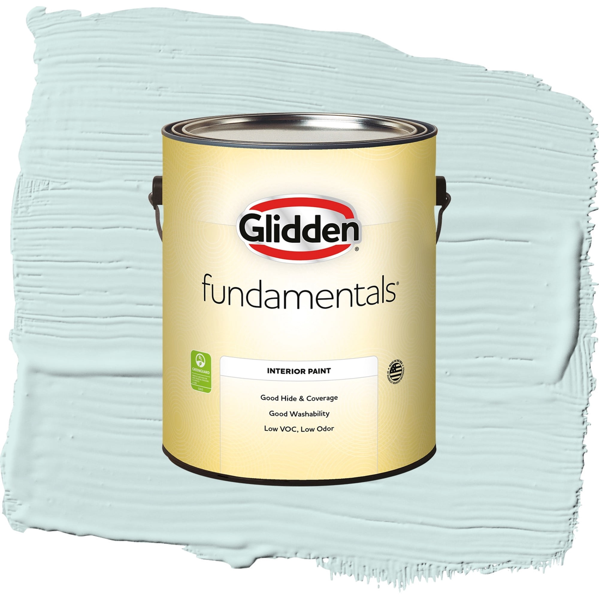 Glidden Fundamentals Mountain Dew Semi Gloss Interior Paint and Primer, 1 Gallon