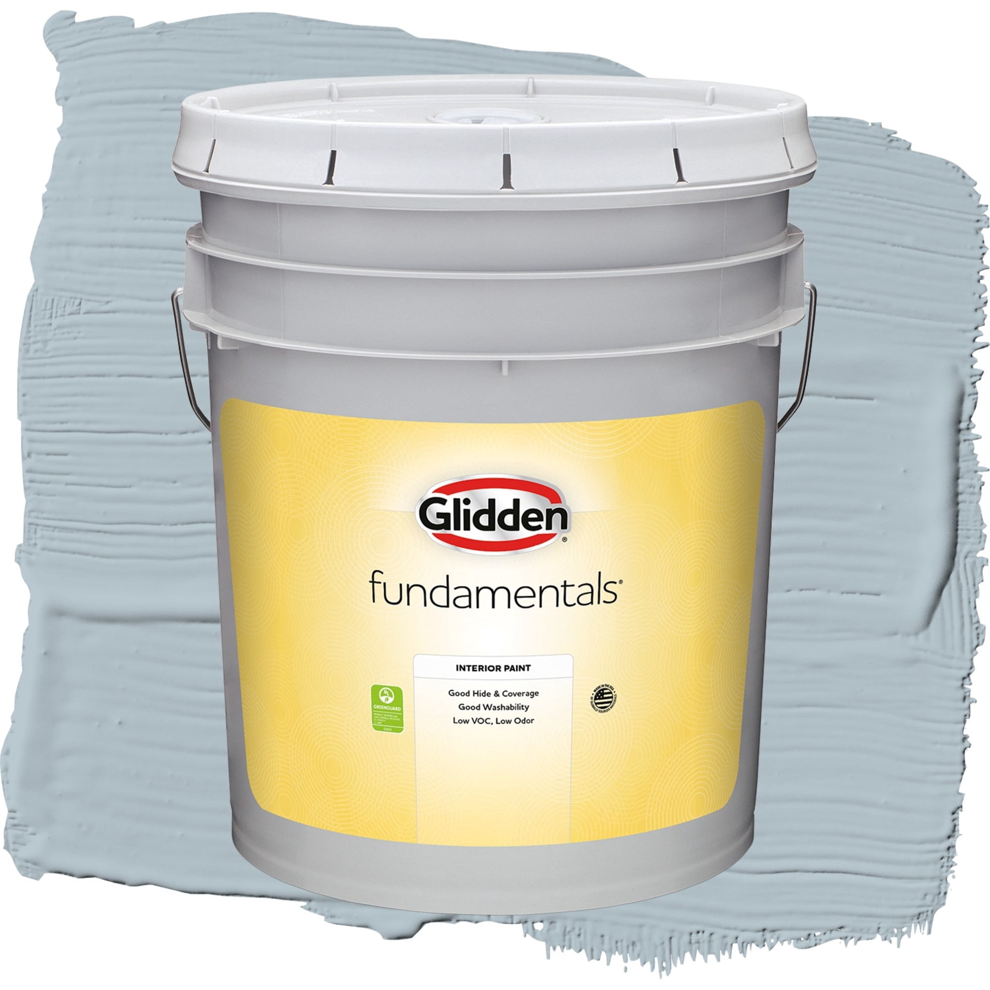 Glidden Fundamentals Ocean Drive Flat Interior Paint and Primer, 5 Gallons