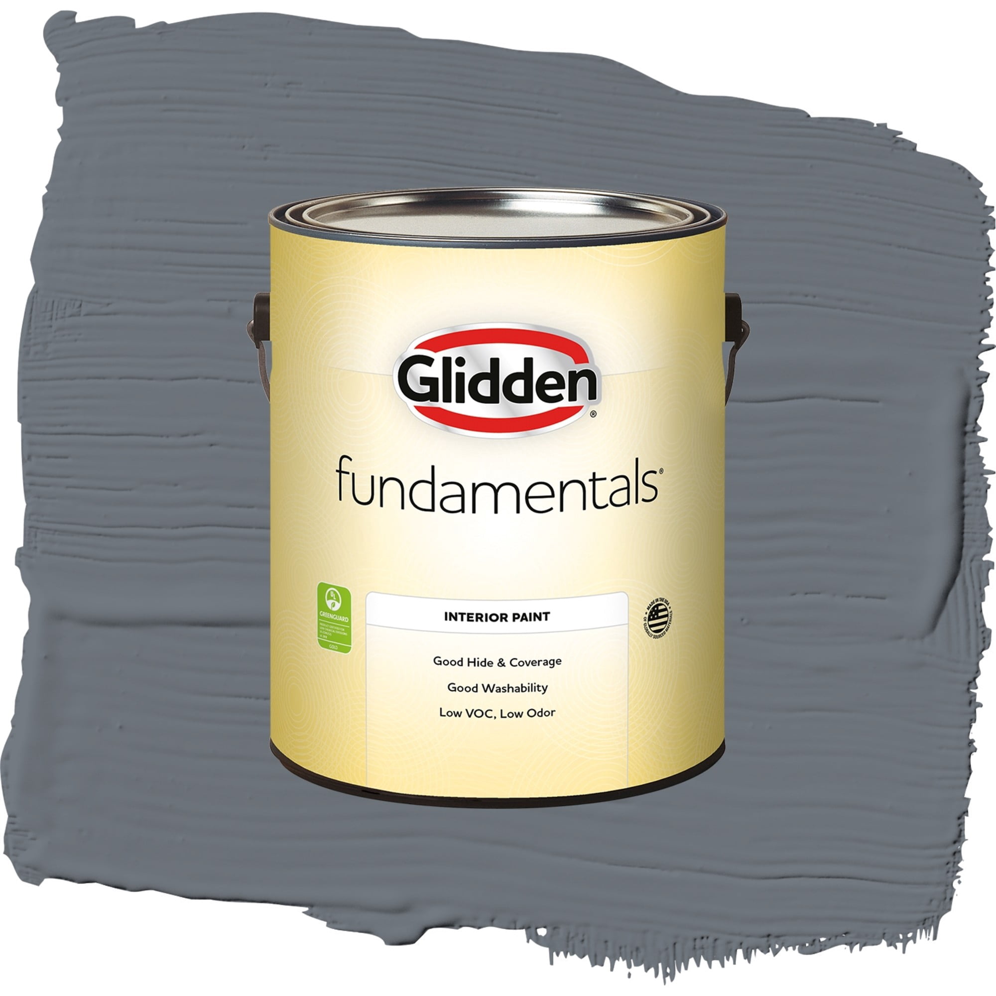 Glidden Fundamentals Old Silk Flat Interior Paint and Primer, 1 Gallon