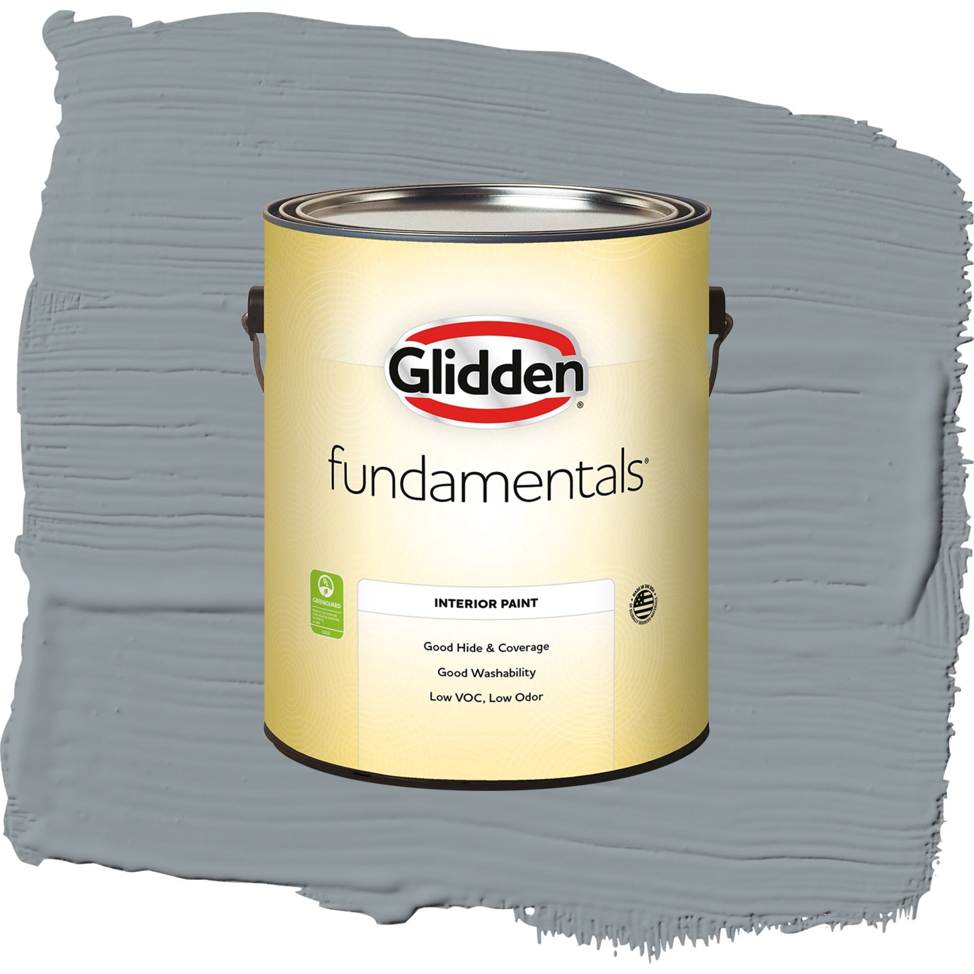 Glidden Fundamentals Pachyderm Semi Gloss Interior Paint and Primer, 1 Gallon