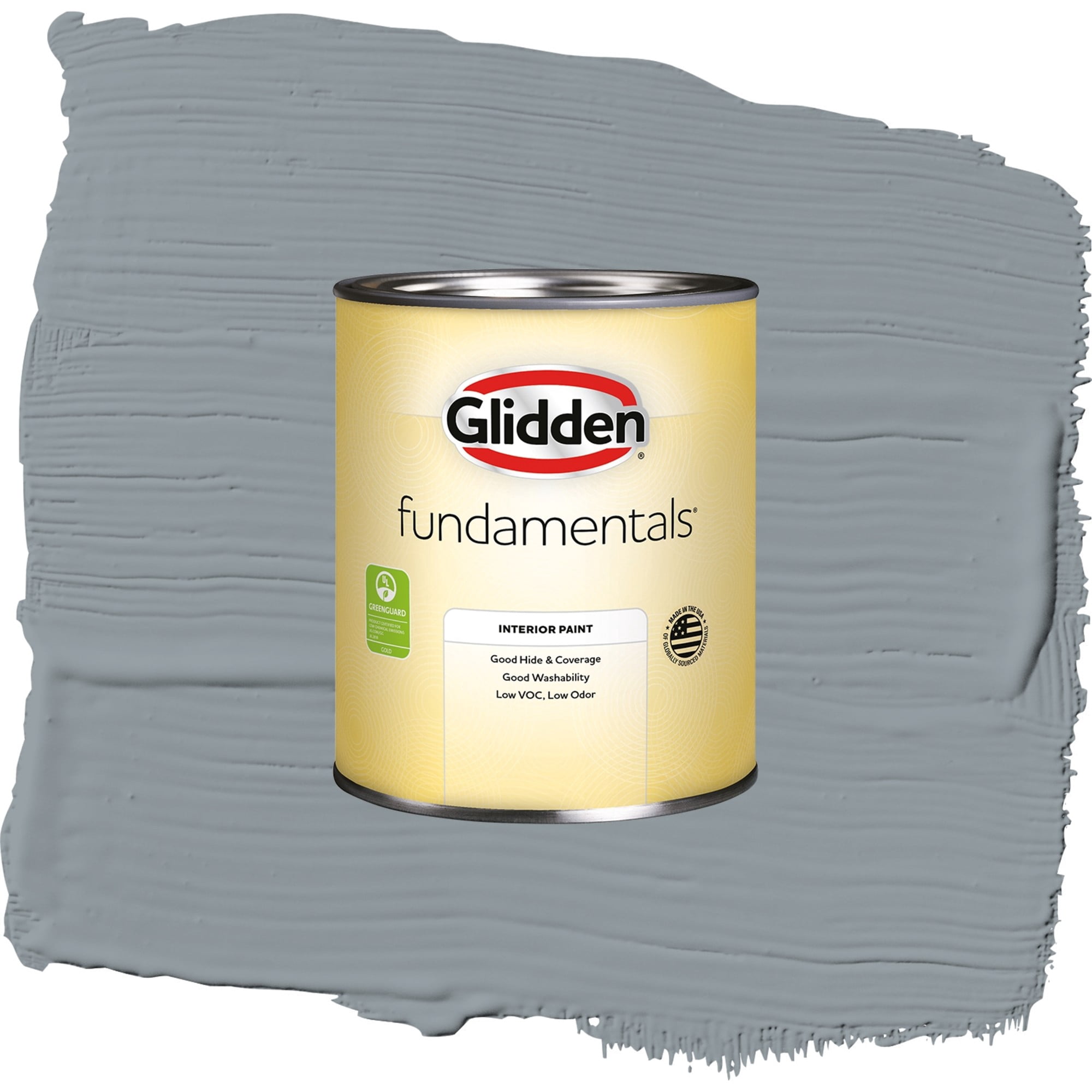 Glidden Fundamentals Pachyderm Semi Gloss Interior Paint and Primer, 1 Quart