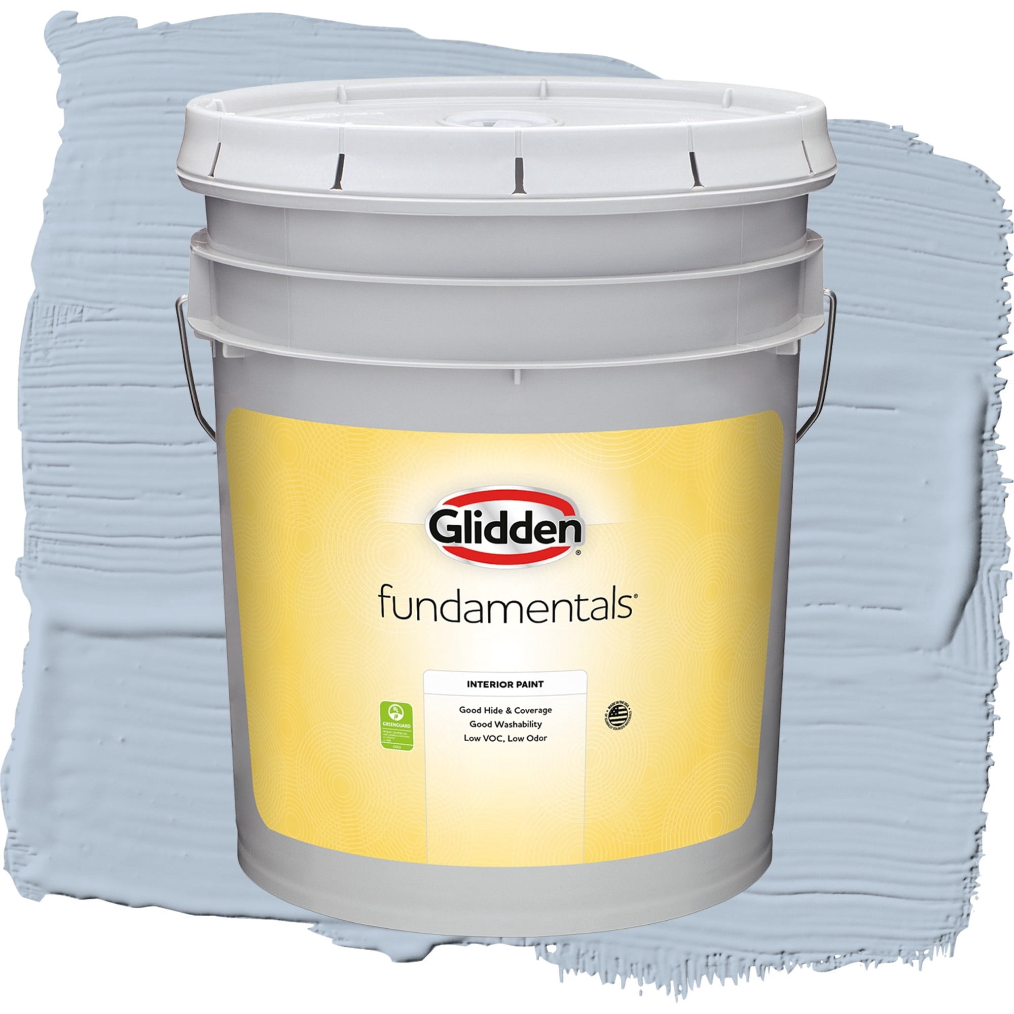 Glidden Fundamentals Pageant Song Semi Gloss Interior Paint and Primer, 5 Gallons