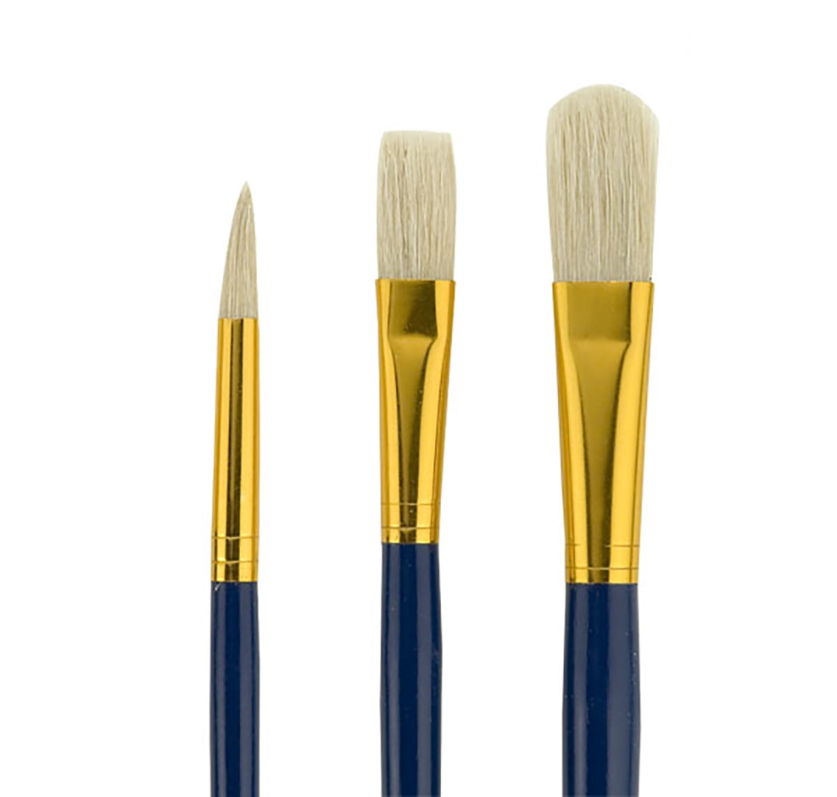 Fundamentals Paint Brush Set Short Handled For Decorative Arts, Watercolor,  Acrylic, Oils, Set Of 7 Classic Golden Watercolor Paint Brushes - Set No.