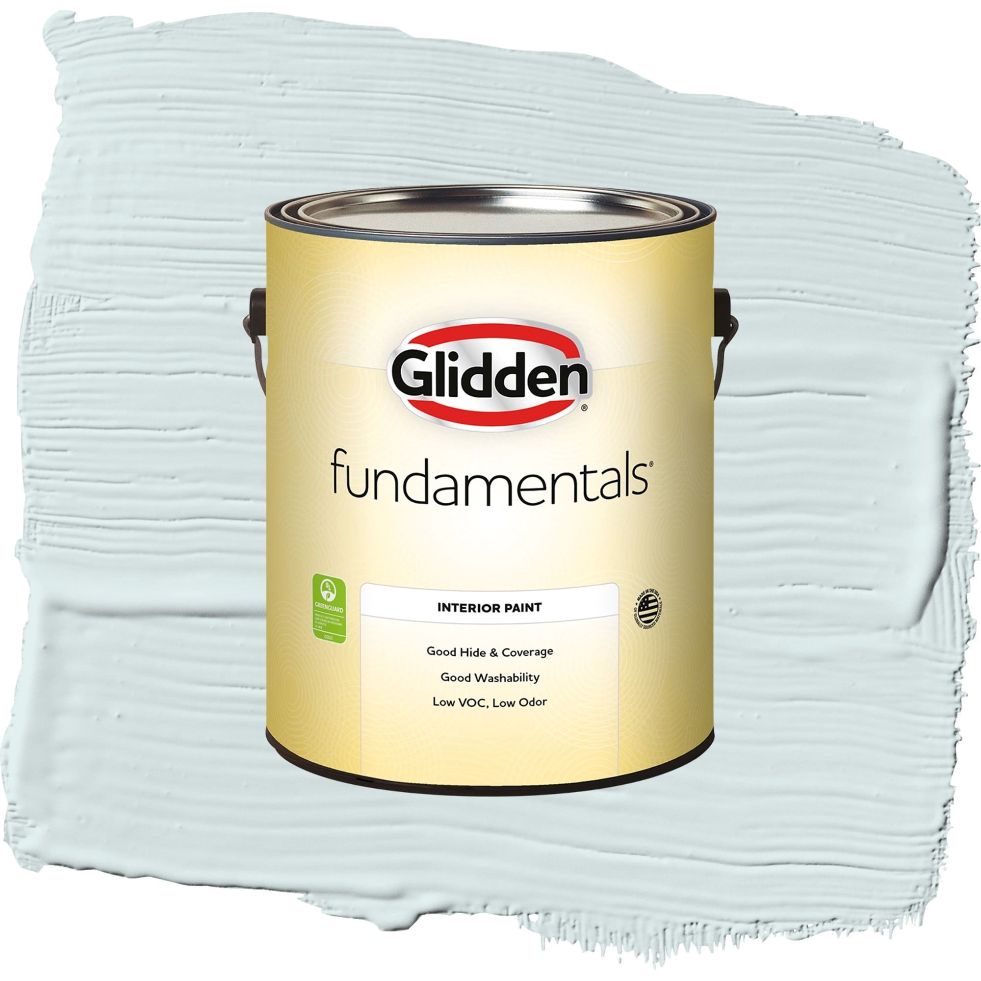 Glidden Fundamentals Pistachio Cream Flat Interior Paint and Primer, 1 Gallon