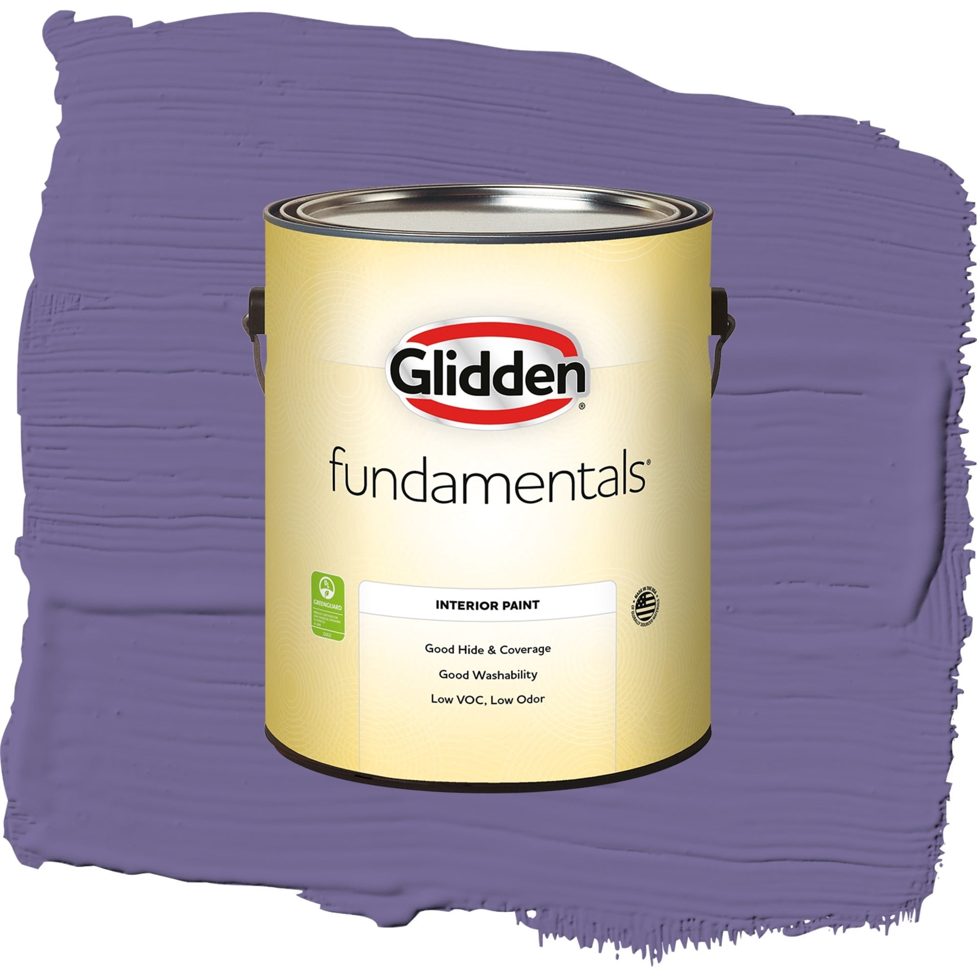 Glidden Fundamentals Purple Grapes Eggshell Interior Paint and Primer, 1 Gallon