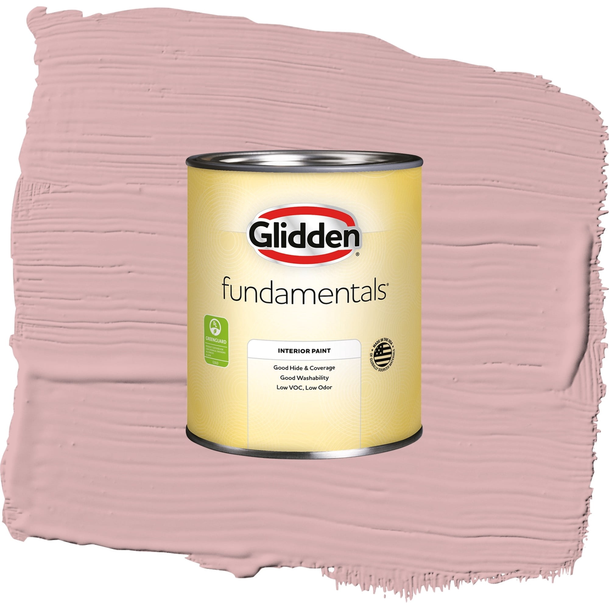 Glidden Fundamentals Radiant Rouge Flat Interior Paint and Primer, 1 Quart