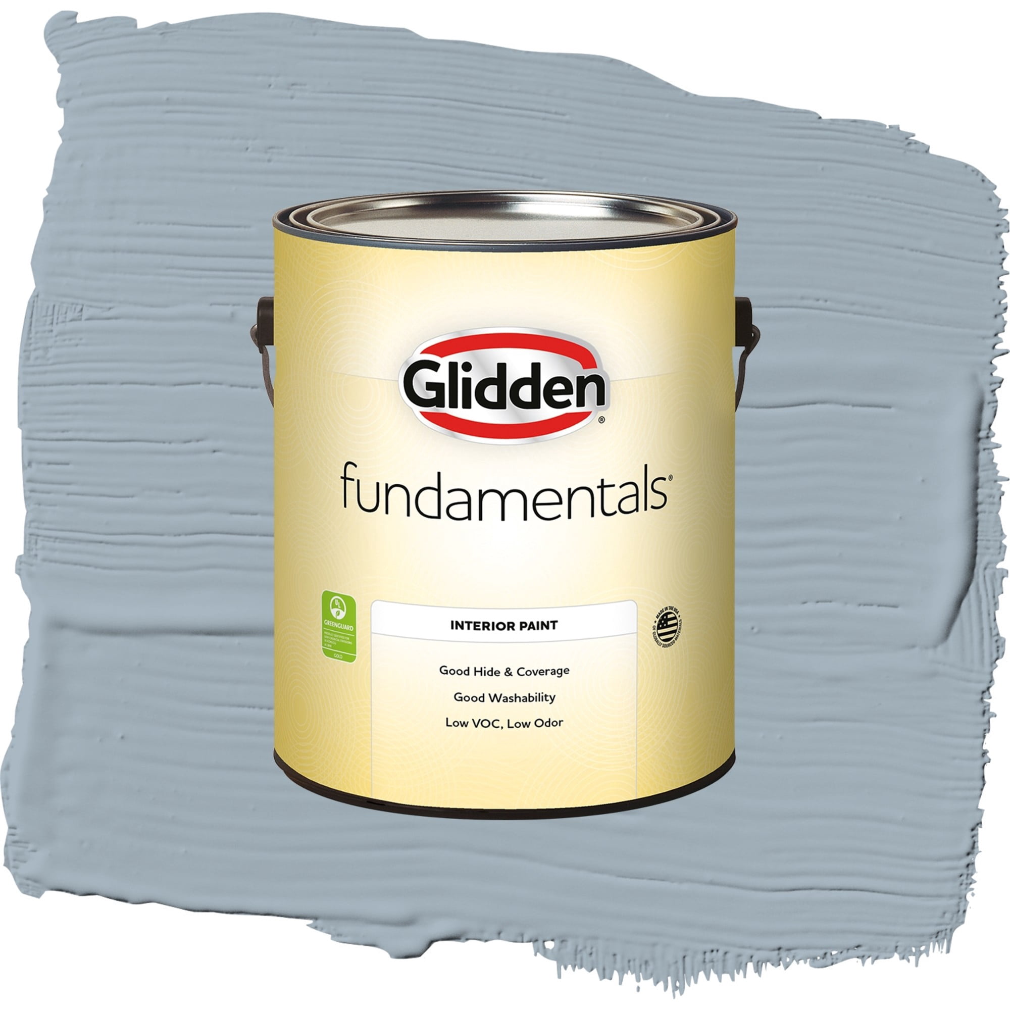 Glidden Fundamentals Set In Stone Semi Gloss Interior Paint and Primer, 1 Gallon