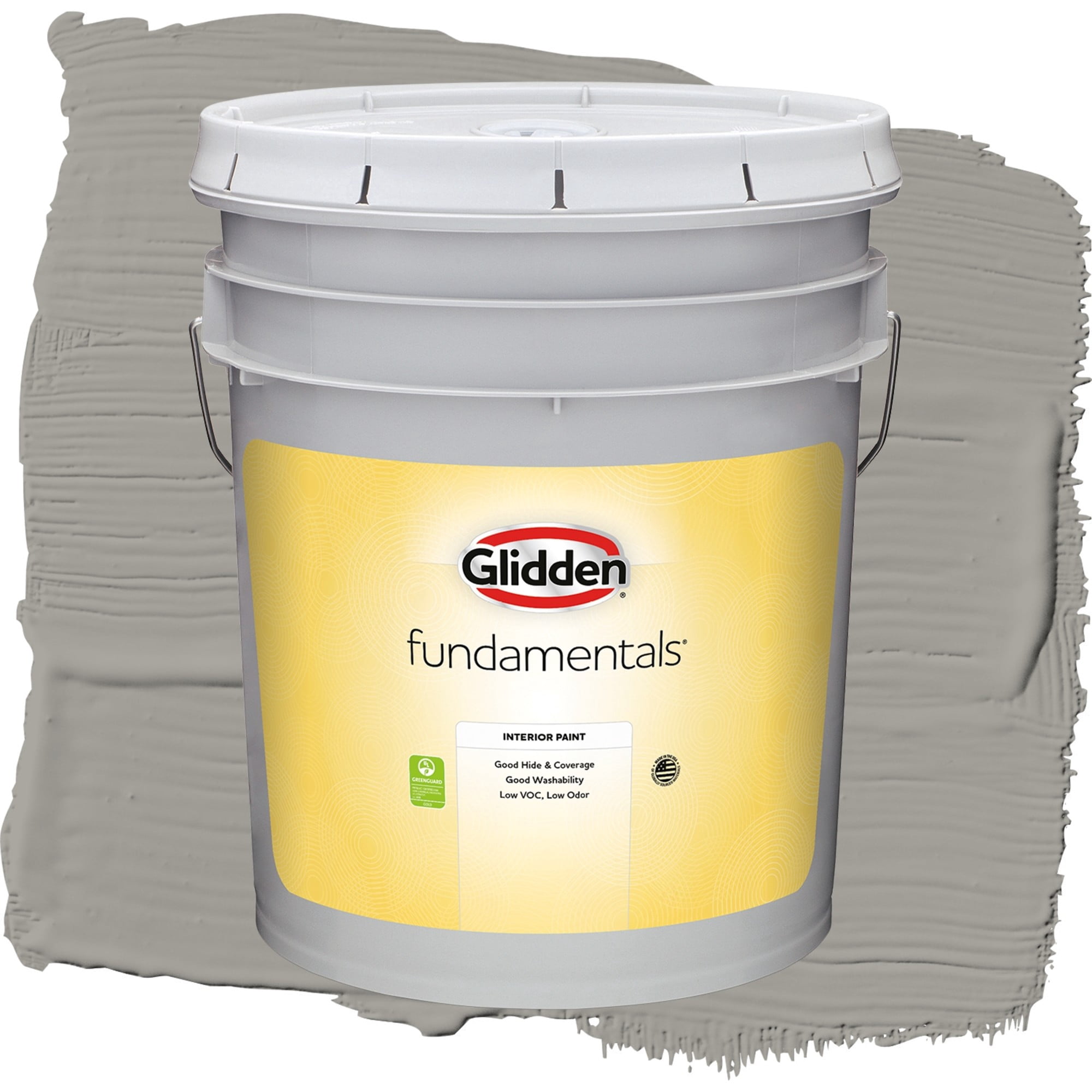 Glidden Fundamentals Shadowy Semi Gloss Interior Paint and Primer, 5 Gallons