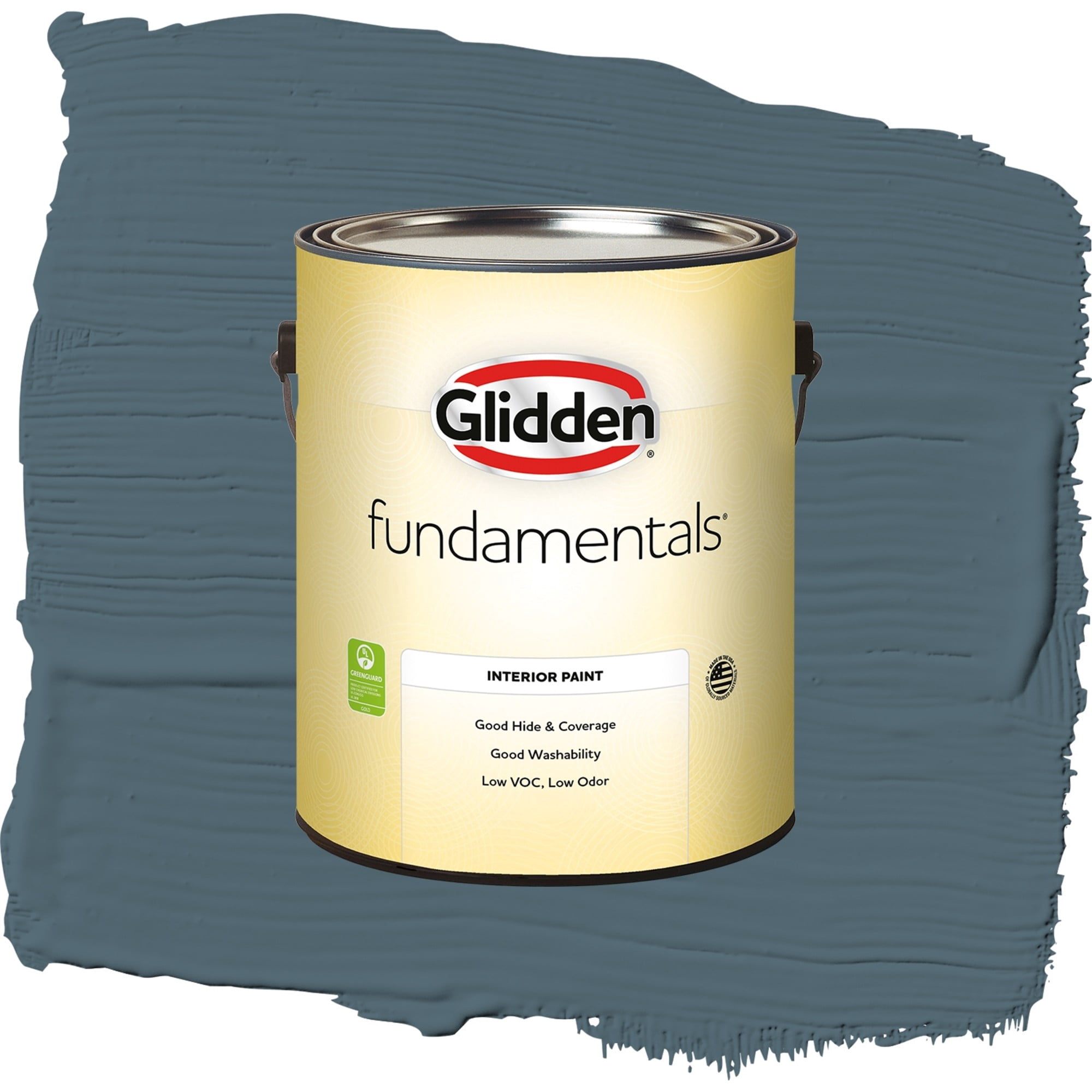Glidden Fundamentals Silent Night Flat Interior Paint and Primer, 1 Gallon