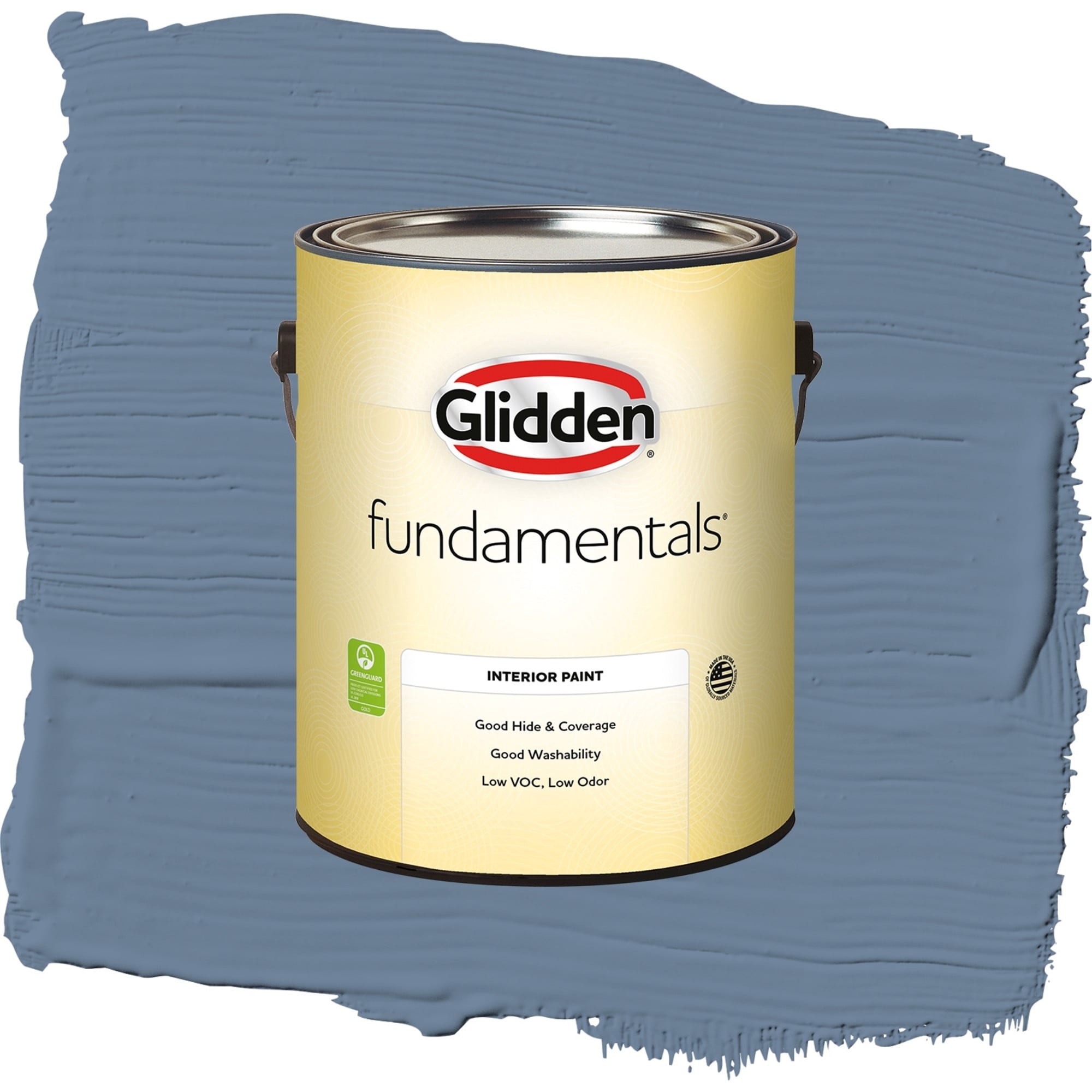 Glidden Fundamentals Silver Blueberry Flat Interior Paint and Primer, 1 Gallon