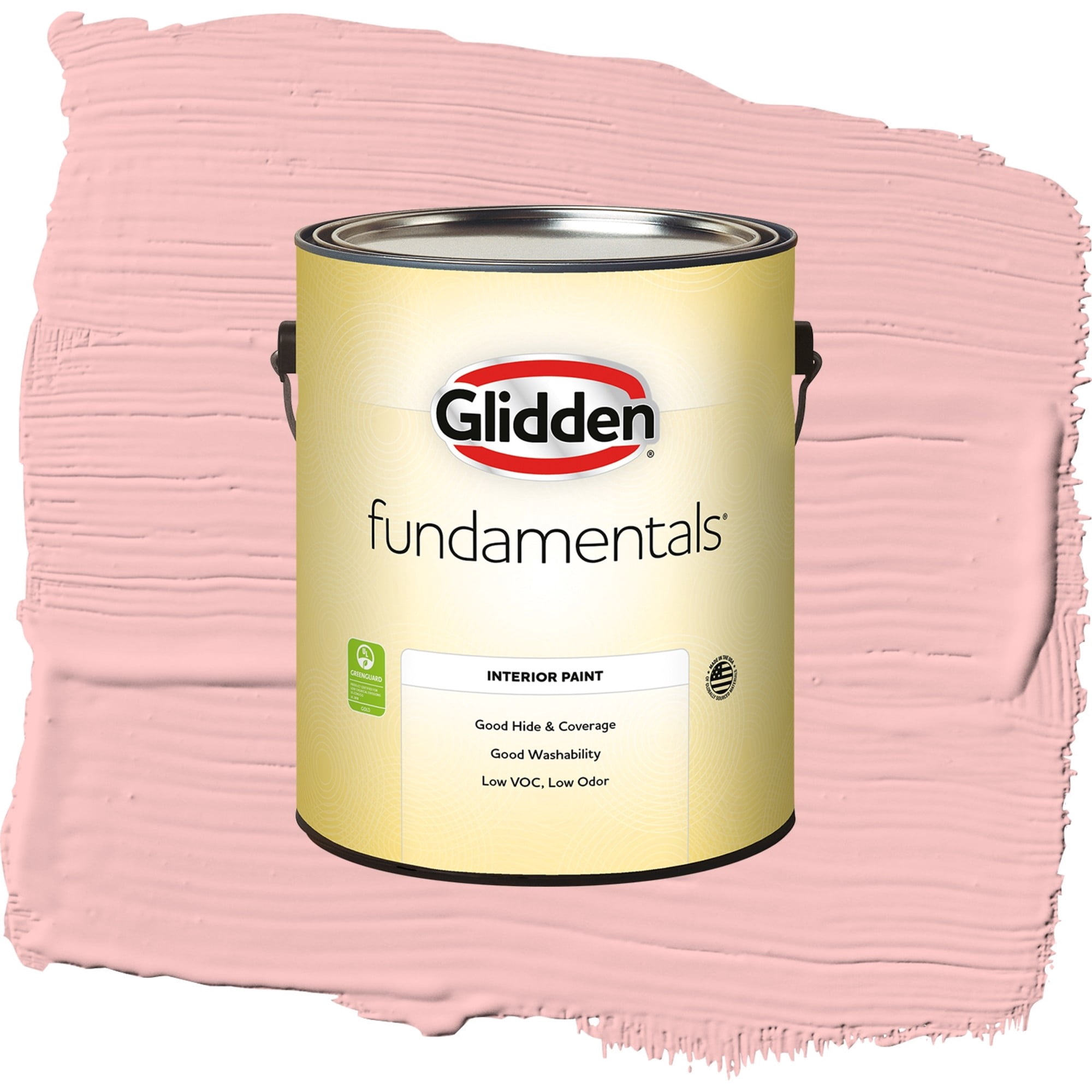Glidden Fundamentals Silver Strawberry Flat Interior Paint and Primer, 1 Gallon