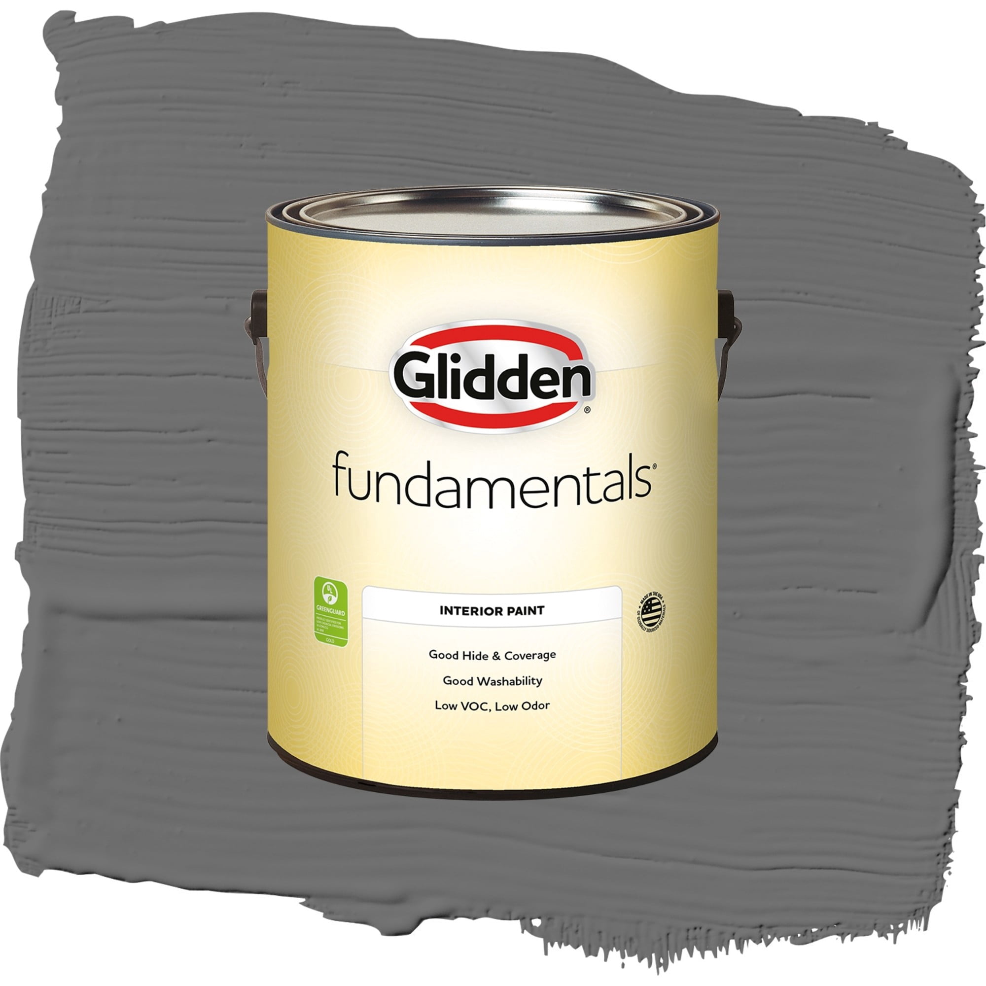 Glidden Fundamentals Slate Mine Flat Interior Paint and Primer, 1 Gallon