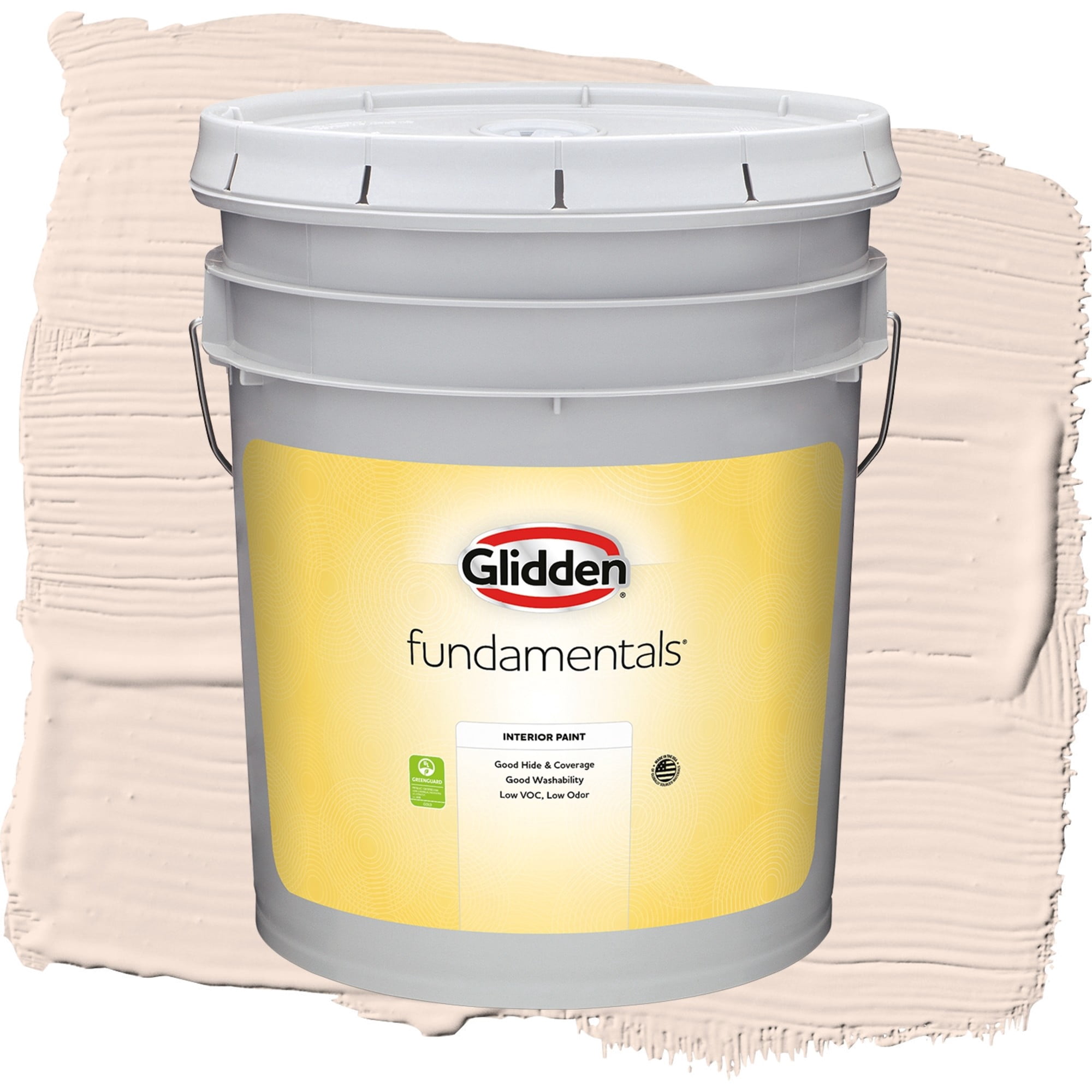 Glidden Fundamentals Spice Cookie Flat Interior Paint and Primer, 5 Gallons