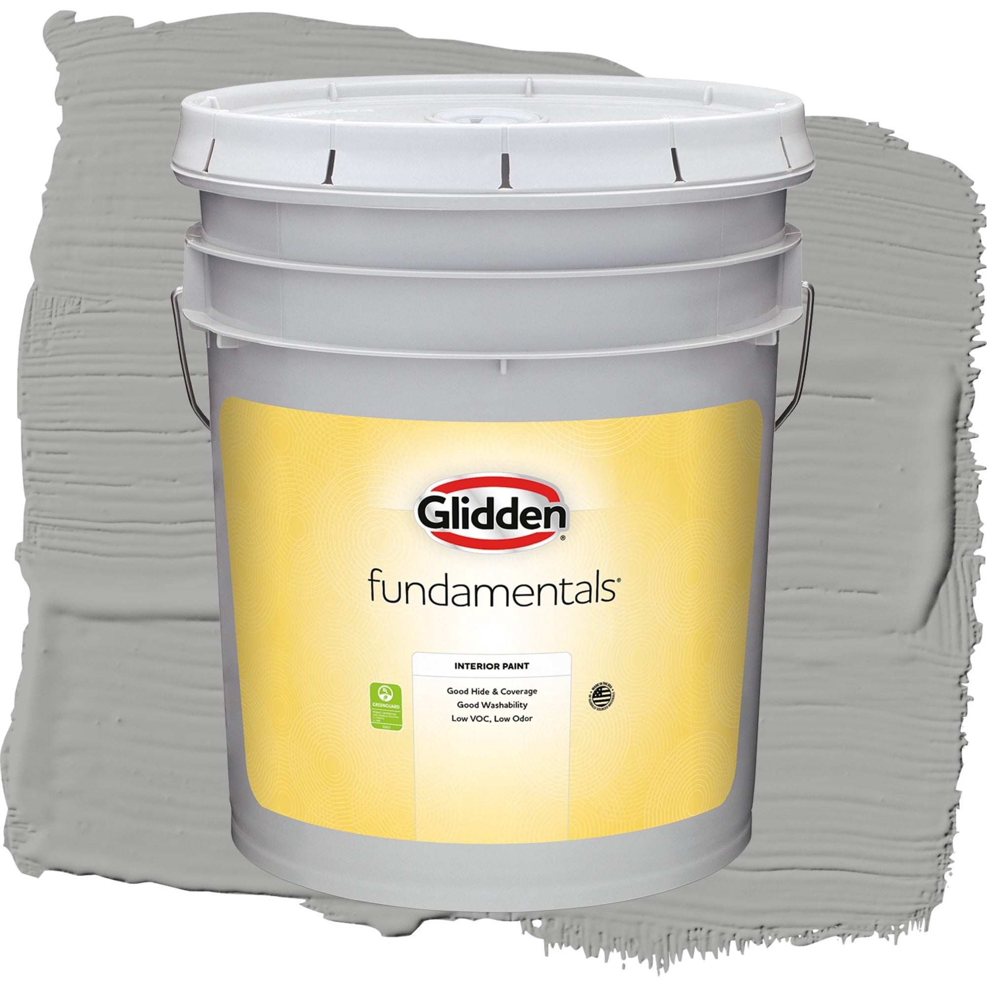 Glidden Fundamentals Statue Garden Semi Gloss Interior Paint and Primer, 5 Gallons