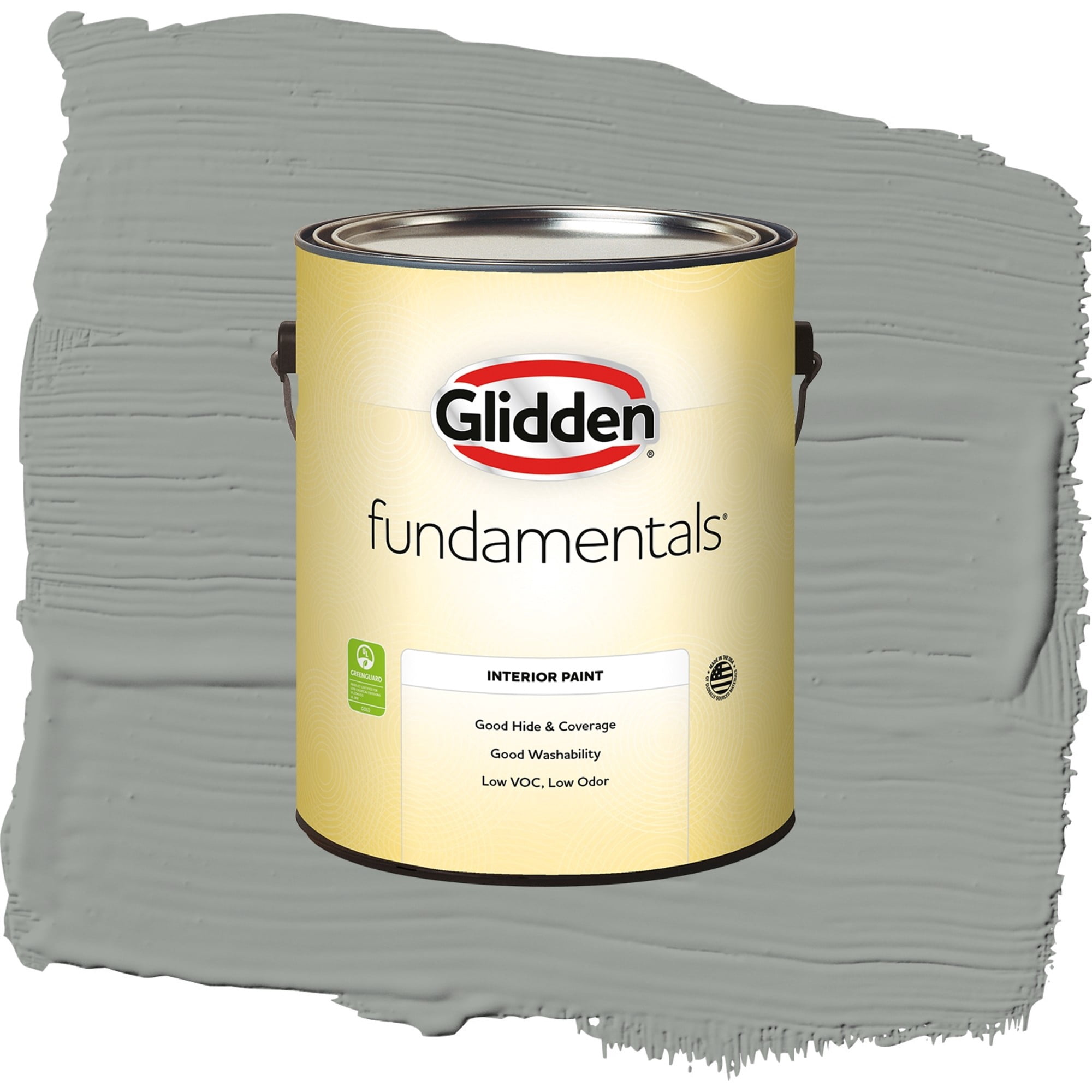Glidden Fundamentals Steel Curtain Eggshell Interior Paint and Primer, 1 Gallon