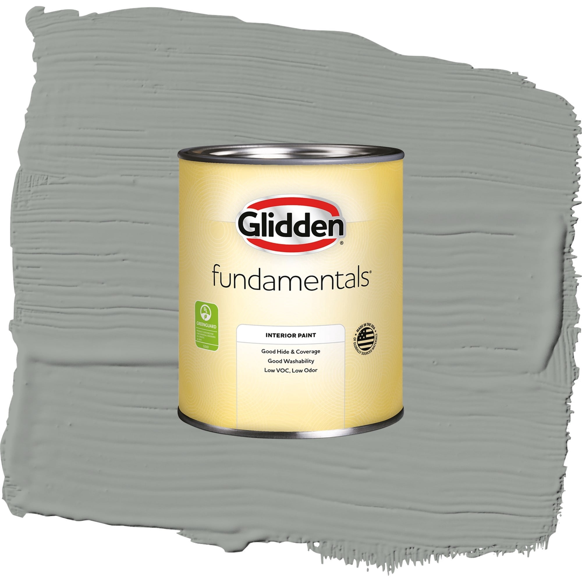 Glidden Fundamentals Steel Curtain Eggshell Interior Paint and Primer, 1 Quart