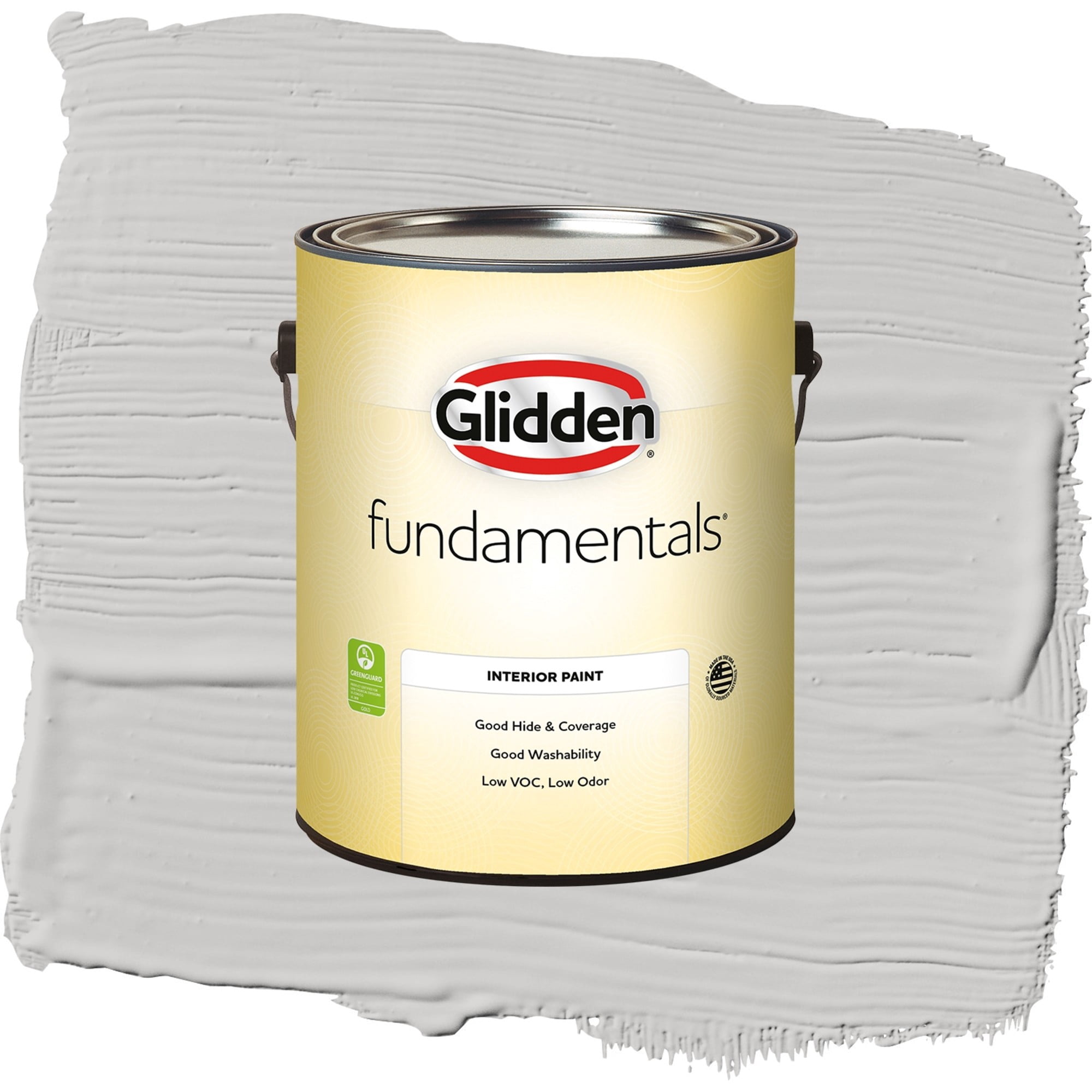 Glidden Fundamentals Steely Gaze Flat Interior Paint and Primer, 1 Gallon