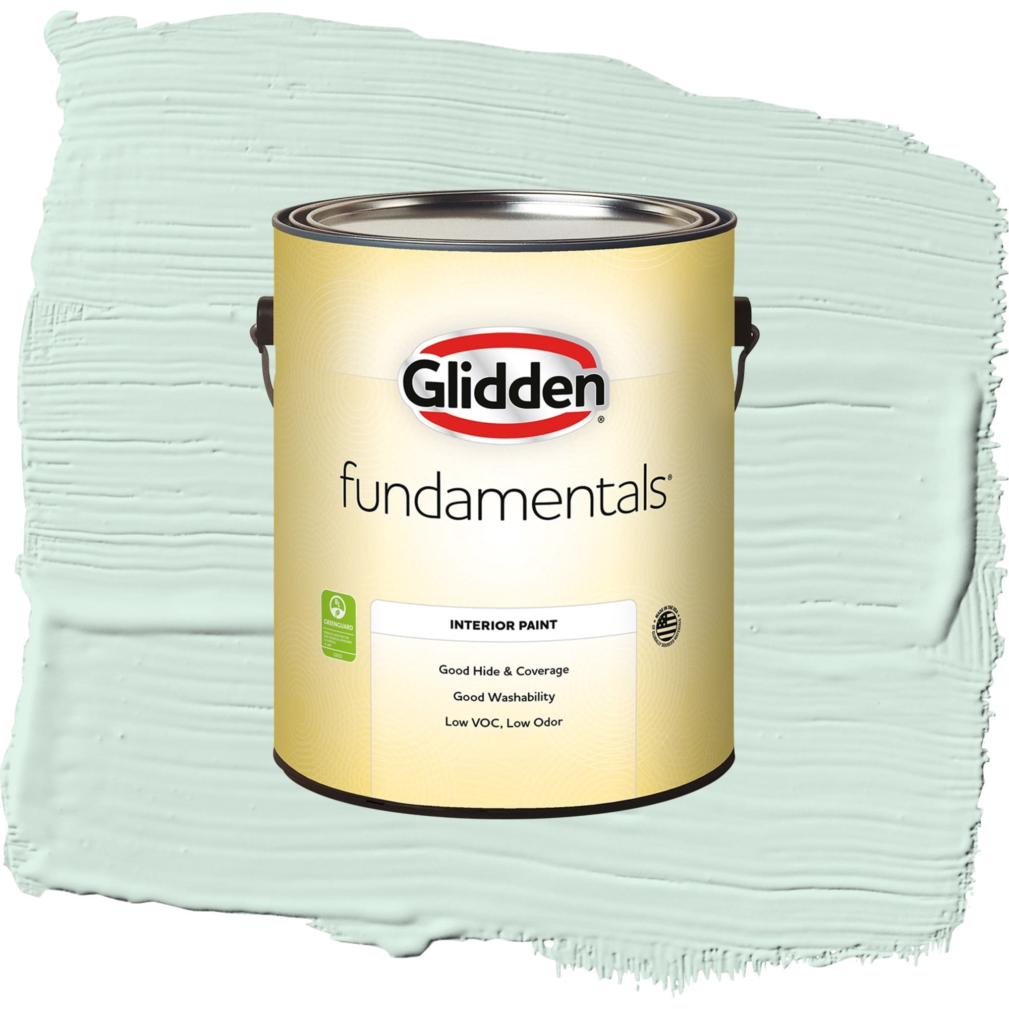 Glidden Fundamentals Summer Breeze Flat Interior Paint and Primer, 1 Gallon