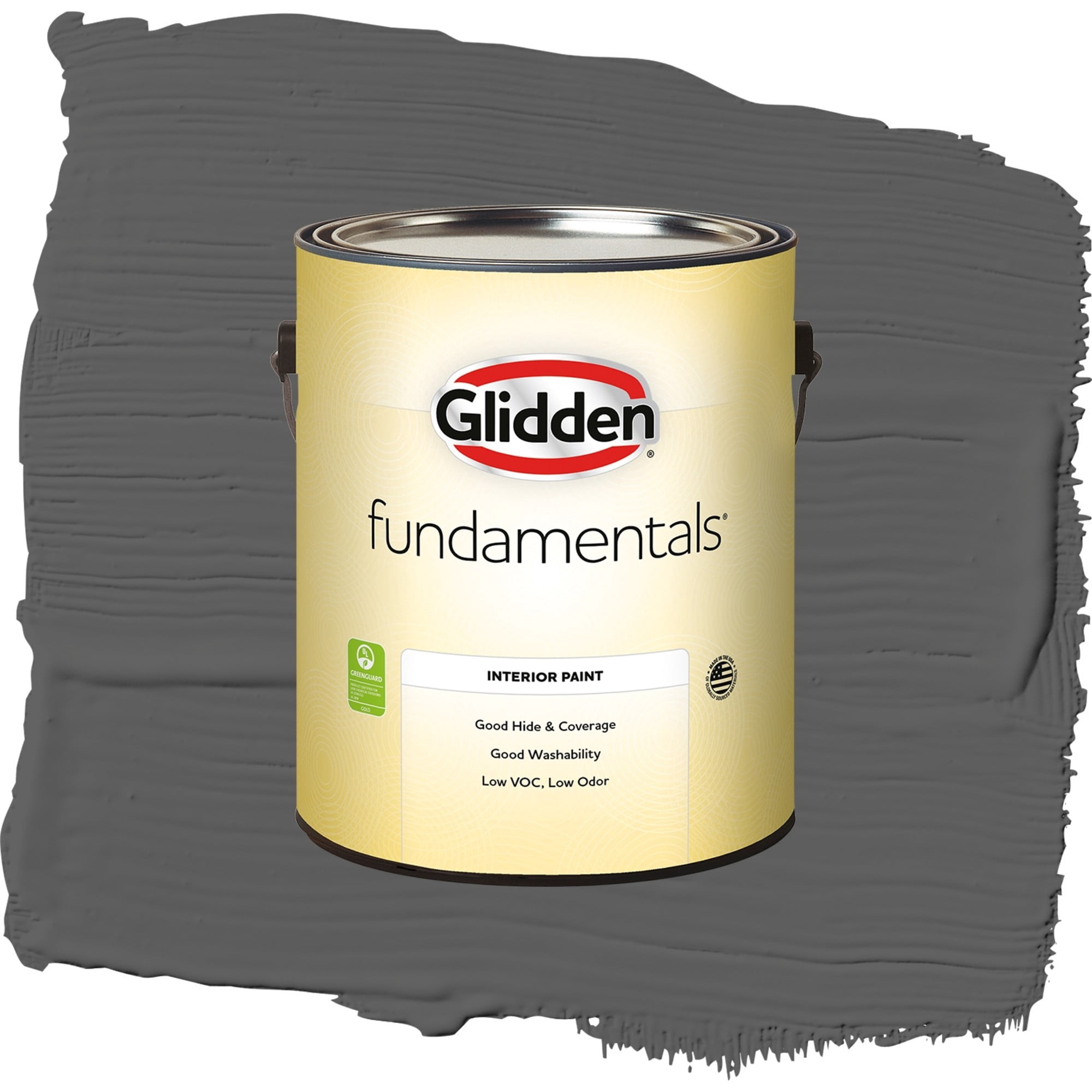 Glidden Fundamentals Summer Shadow Semi Gloss Interior Paint and Primer, 1 Gallon
