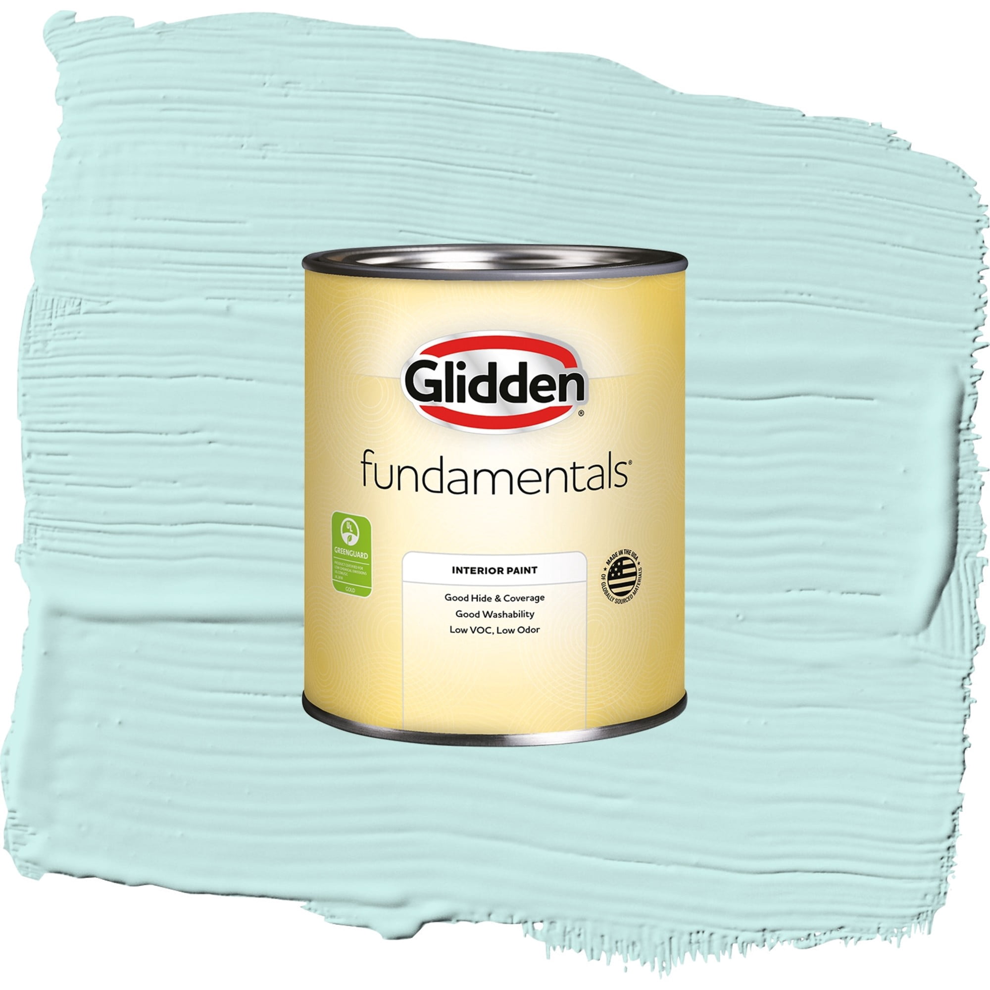 Glidden Fundamentals Swan Lake Semi Gloss Interior Paint and Primer, 1 Quart