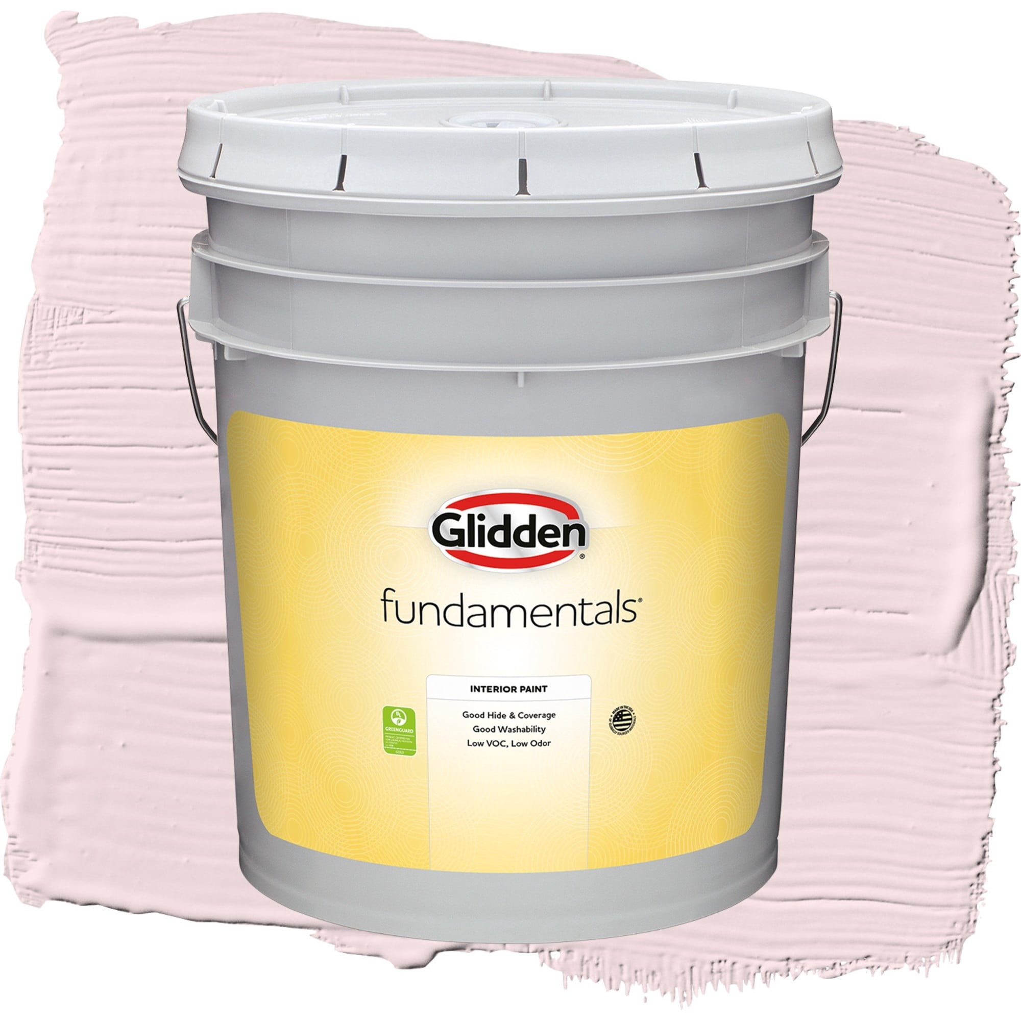 Glidden Fundamentals Sweet Bianca Semi Gloss Interior Paint and Primer, 5 Gallons