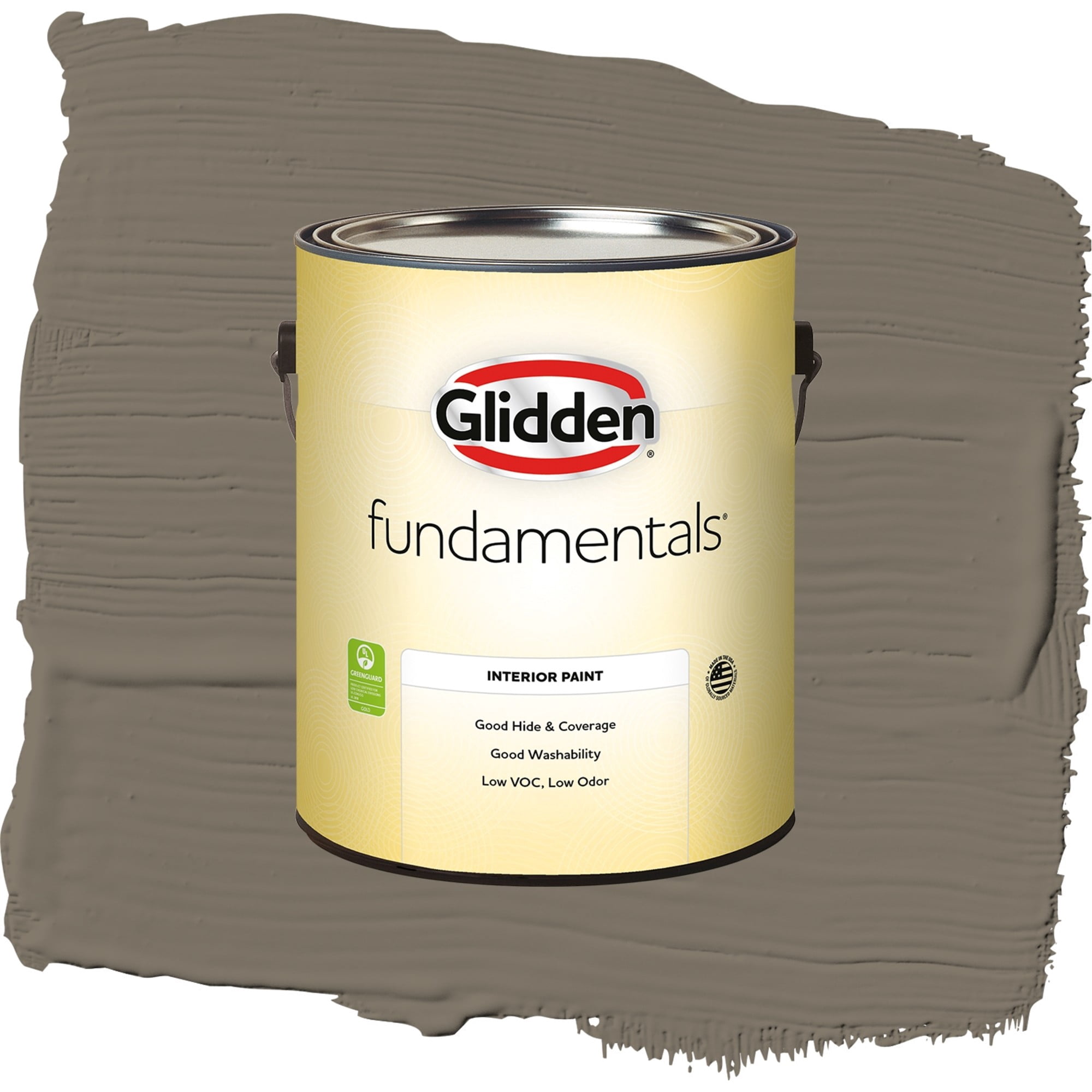 Glidden Fundamentals Thunderstruck Flat Interior Paint and Primer, 1 Gallon