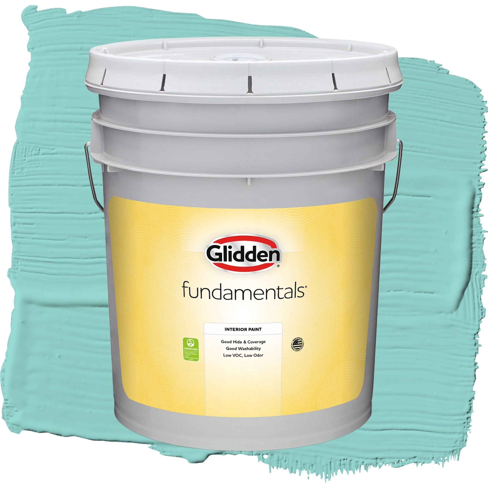 Glidden Fundamentals Tropical Holiday Eggshell Interior Paint and Primer, 5 Gallons