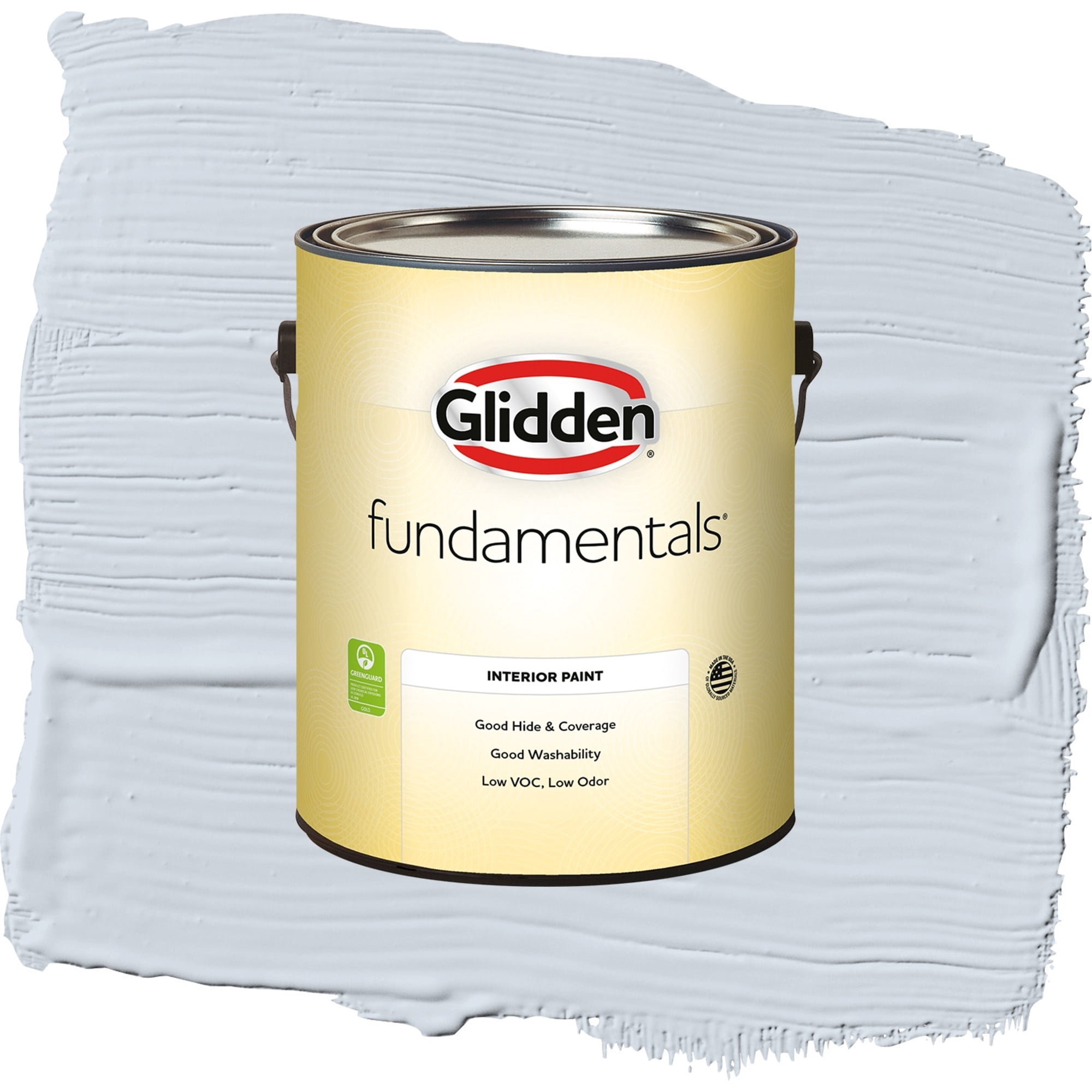 Glidden Fundamentals Twinkle Blue Semi Gloss Interior Paint and Primer, 1 Gallon