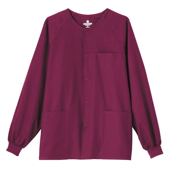 Fundamentals 14770 Unisex Snap Front Warmup Scrub Jacket