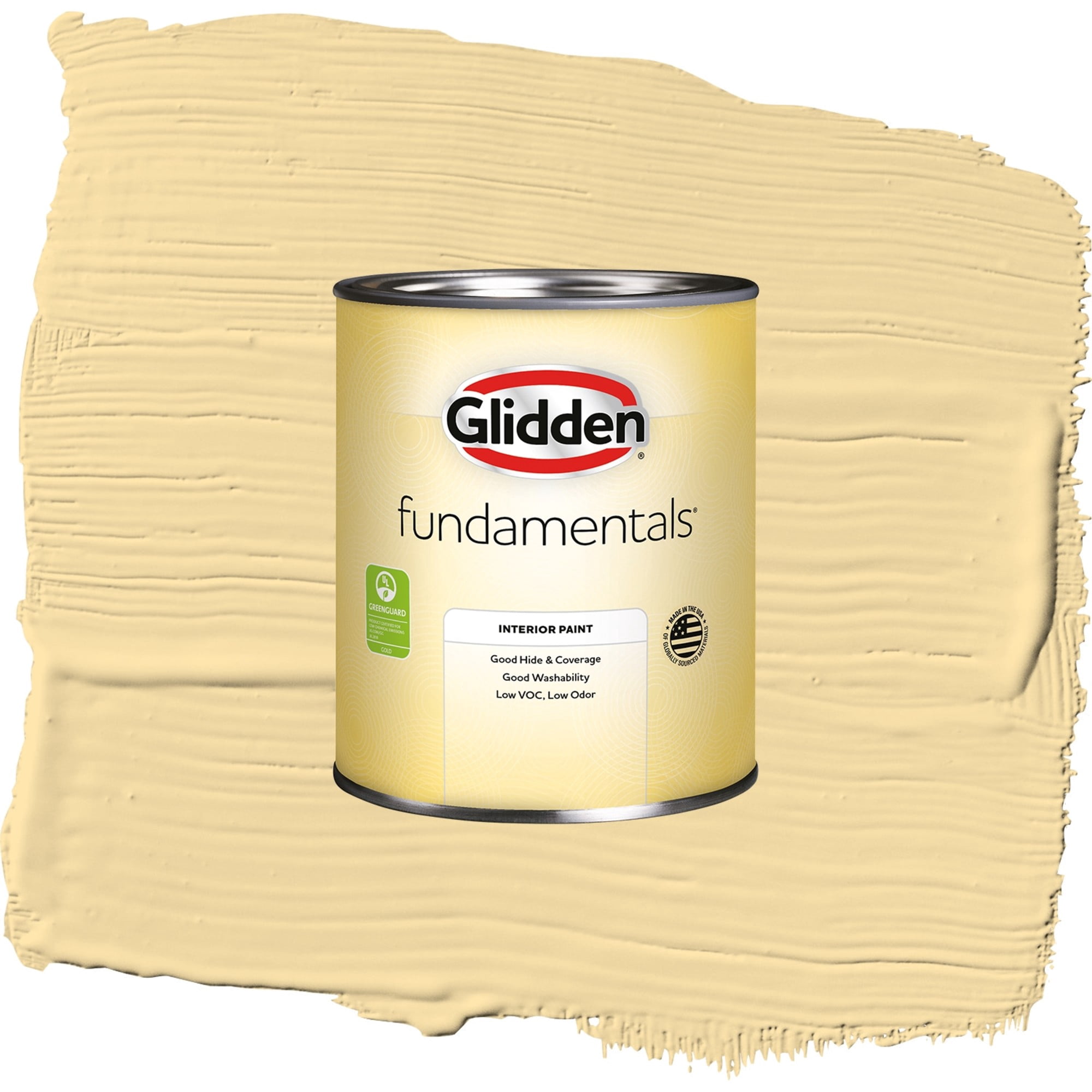 Glidden Fundamentals Upbeat Semi Gloss Interior Paint and Primer, 1 Quart