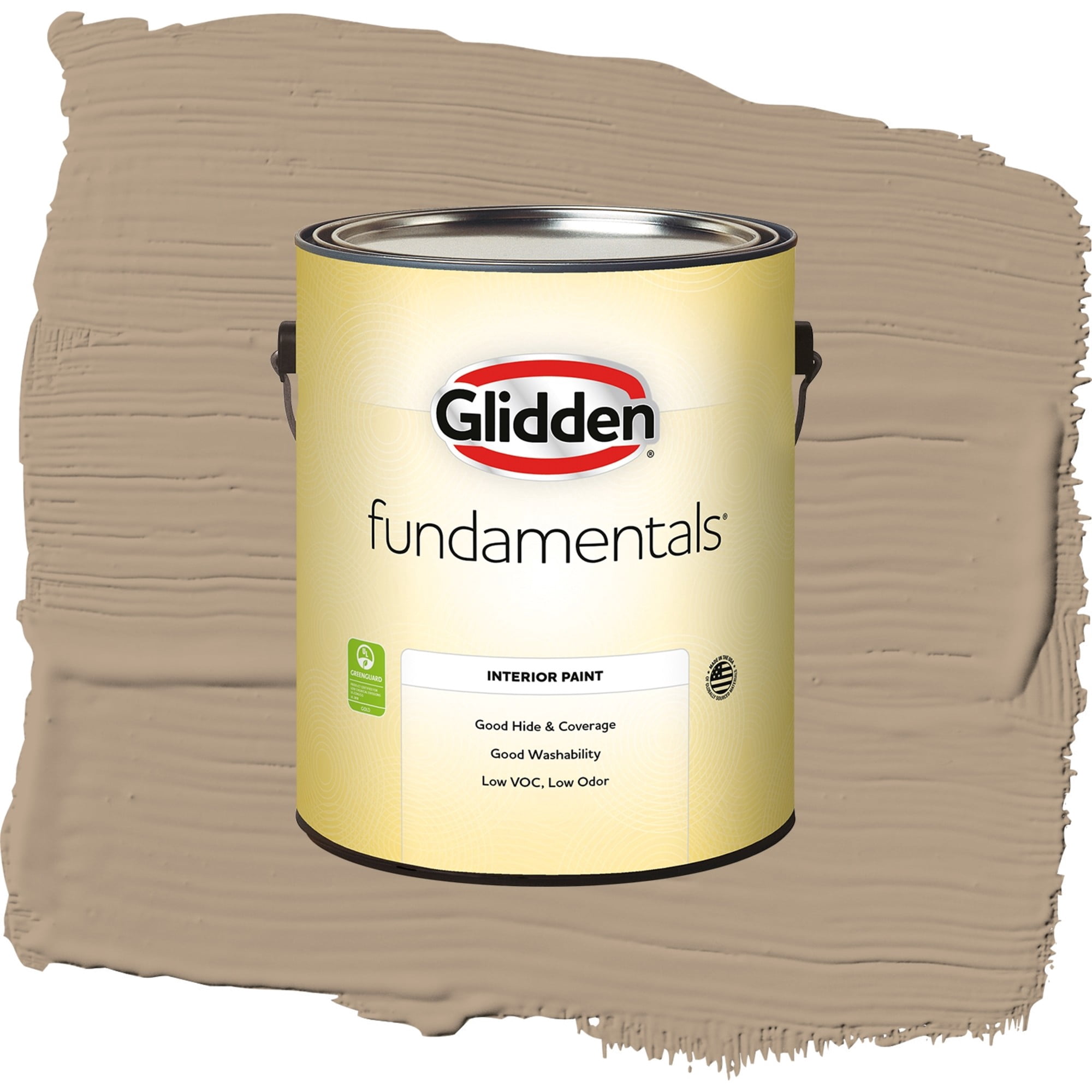 Glidden Fundamentals Weathered Wood Flat Interior Paint and Primer, 1 Gallon