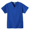 thumbnail image 1 of Fundamentals Women's Short Sleeve 2-Pocket V-Neck Solid Scrub Top - 14100, 1 of 1