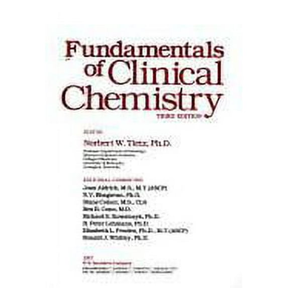 Pre-Owned Fundamentals of Clinical Chemistry (Hardcover) 9780721688626