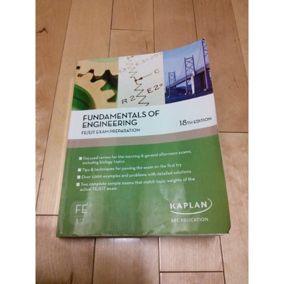 Pre-Owned Fundamentals of Engineering FE/EIT Exam Prep (Paperback) 1427761191 9781427761194