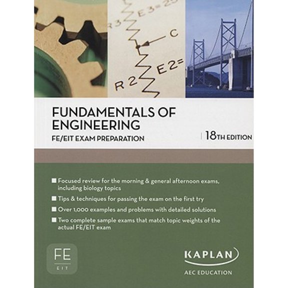 Pre-Owned Fundamentals of Engineering FE/EIT Exam Prep (Paperback) 1427761191 9781427761194