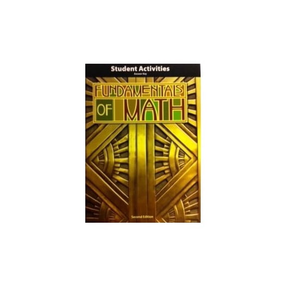 Pre-Owned Fundamentals of Math Activity Manual Answer Key 2nd Edition (Paperback) 1591669286 9781591669289