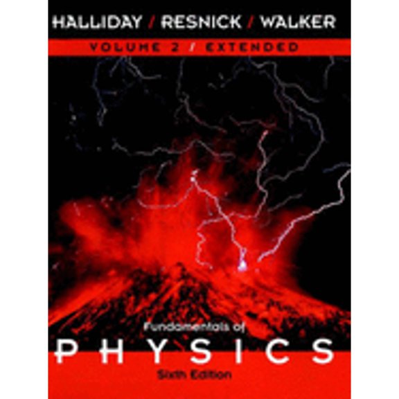 Pre-Owned Volume 2, Chapters 22-45, Fundamentals of Physics, 6th Edition (Hardcover) 0471360376 9780471360377