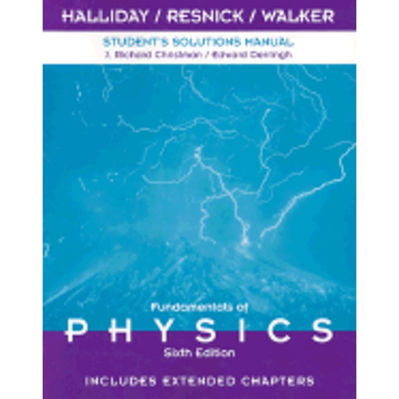 Pre-Owned Fundamentals of Physics,, Student's Solutions Manual (Paperback) by David Halliday, Robert Resnick, Jearl Walker
