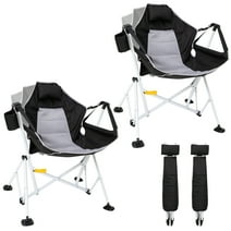 Fundango Hammock Camping Chair Aluminum Alloy Adjustable Back Swinging Chair,2 Pack
