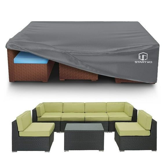 Fundas Para Muebles De Patio, Funda Impermeable Para Muebles De Exterior, Resistente Al Viento, Resistente al Desgarro,