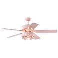 thumbnail image 1 of Funder 52-inch Pink Star & Crescent Childrens Room Lighted Ceiling Fan Remote Controlled, 1 of 5